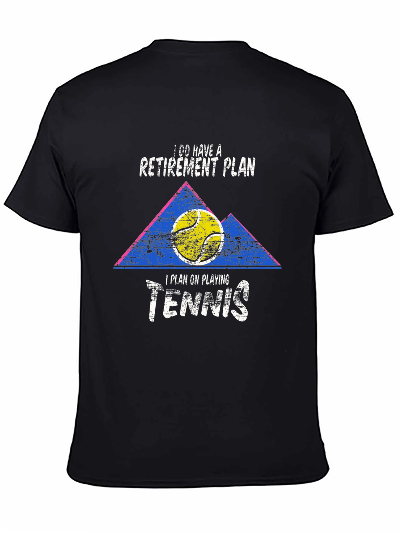 Retirement Tennis Plan Graphic Tee Shirt
