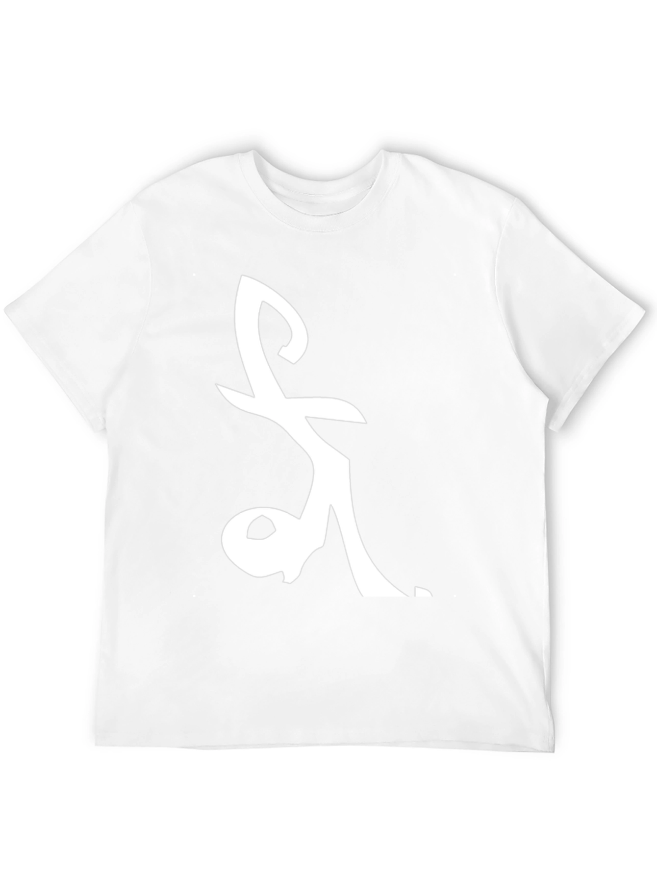 Symbol Graphic Tee - Black Cotton Casual