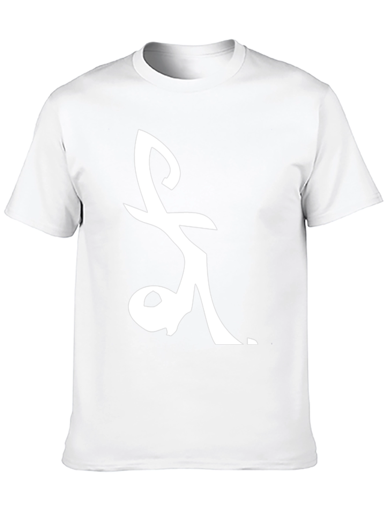 Symbol Graphic Tee - Black Cotton Casual