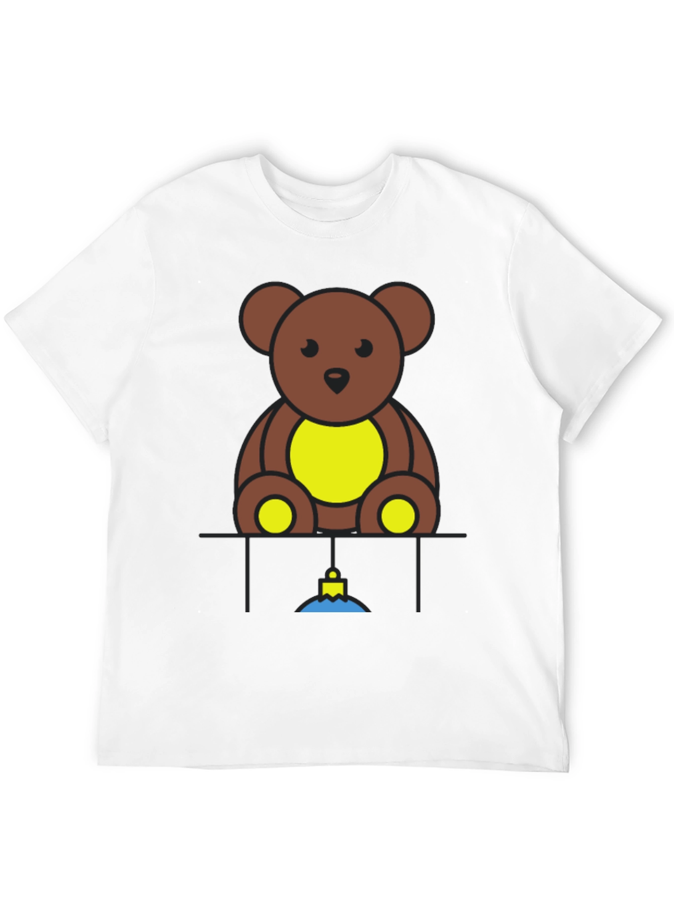 Teddy Bear Graphic Black T-Shirt
