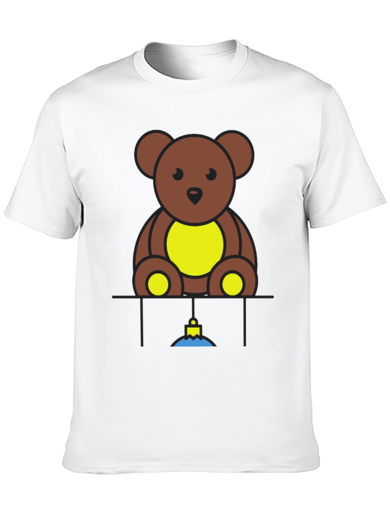 Teddy Bear Graphic Black T-Shirt