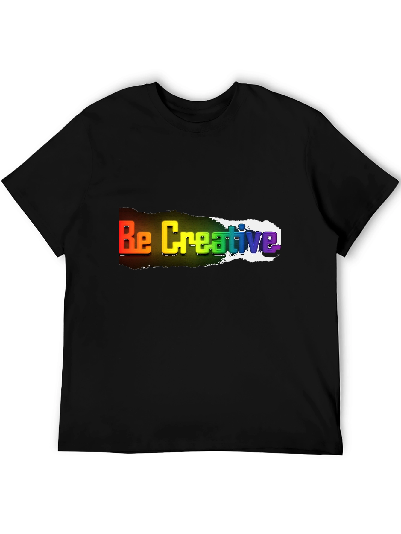 Be Creative Rainbow T-Shirt - Bold Statement Tee