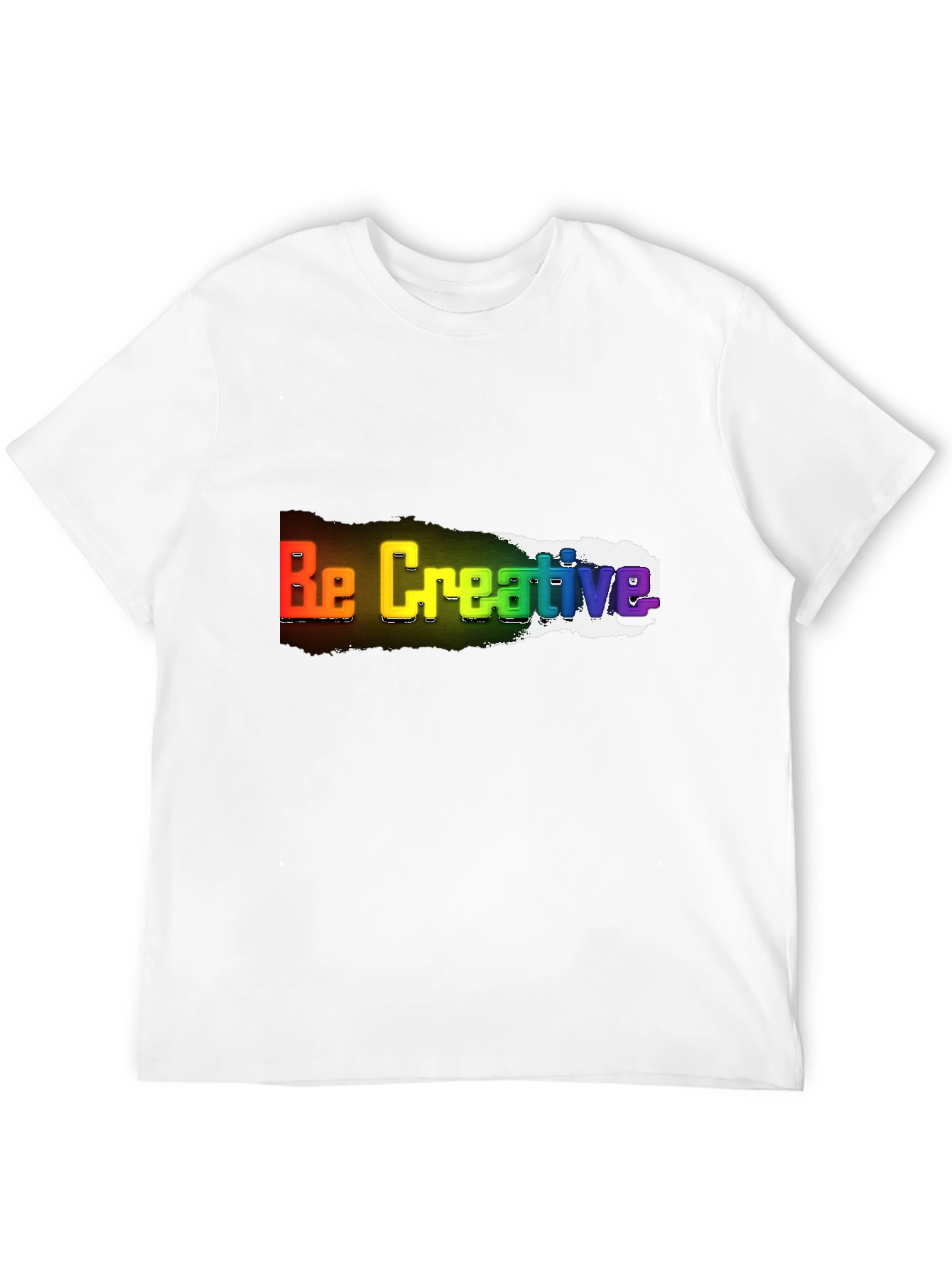 Be Creative Rainbow T-Shirt - Bold Statement Tee