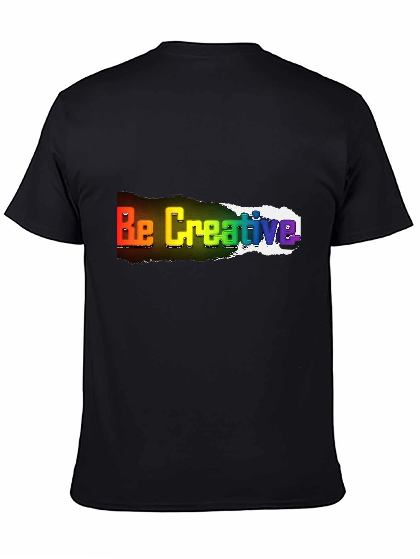 Be Creative Rainbow T-Shirt - Bold Statement Tee
