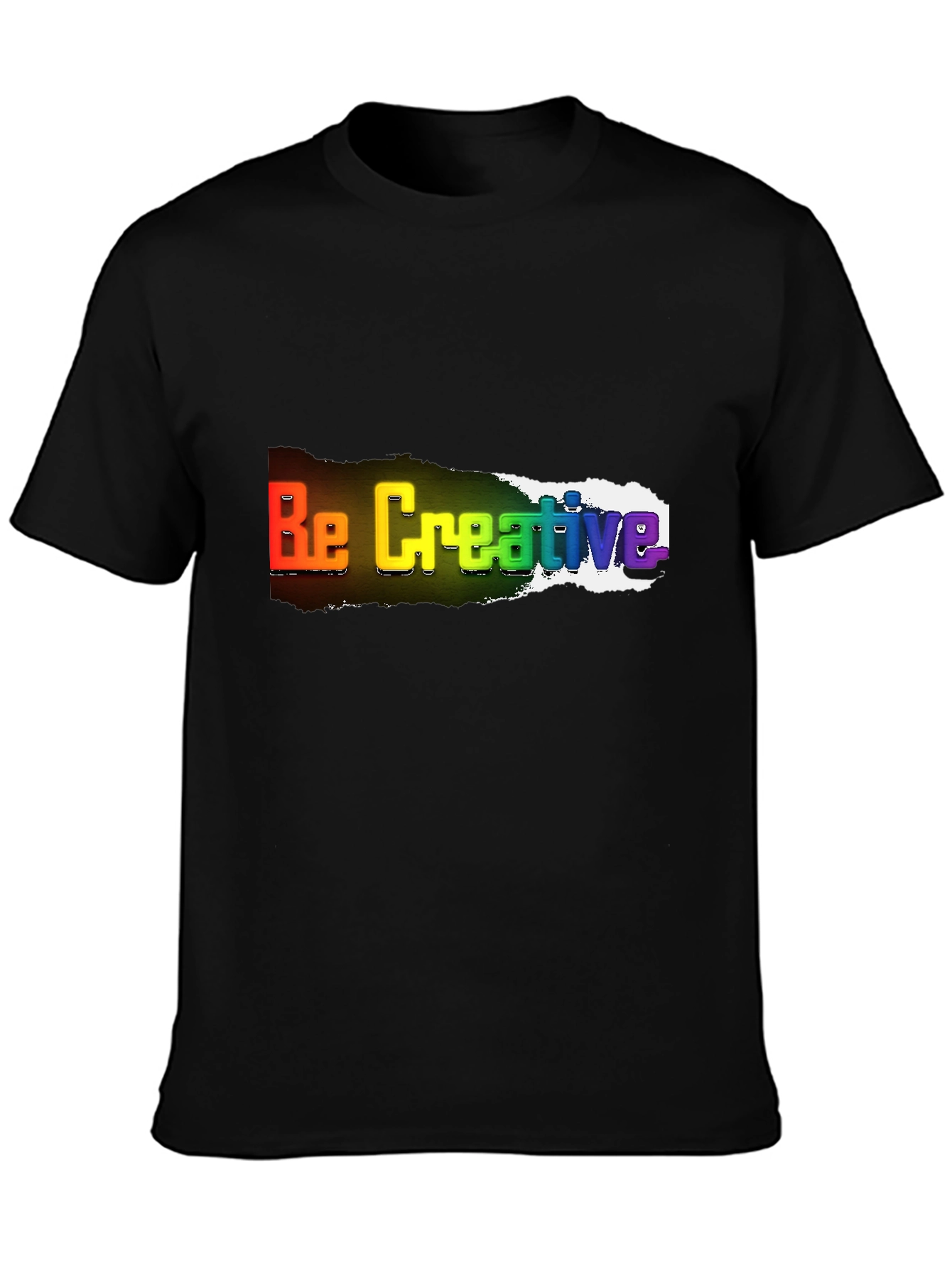 Be Creative Rainbow T-Shirt - Bold Statement Tee
