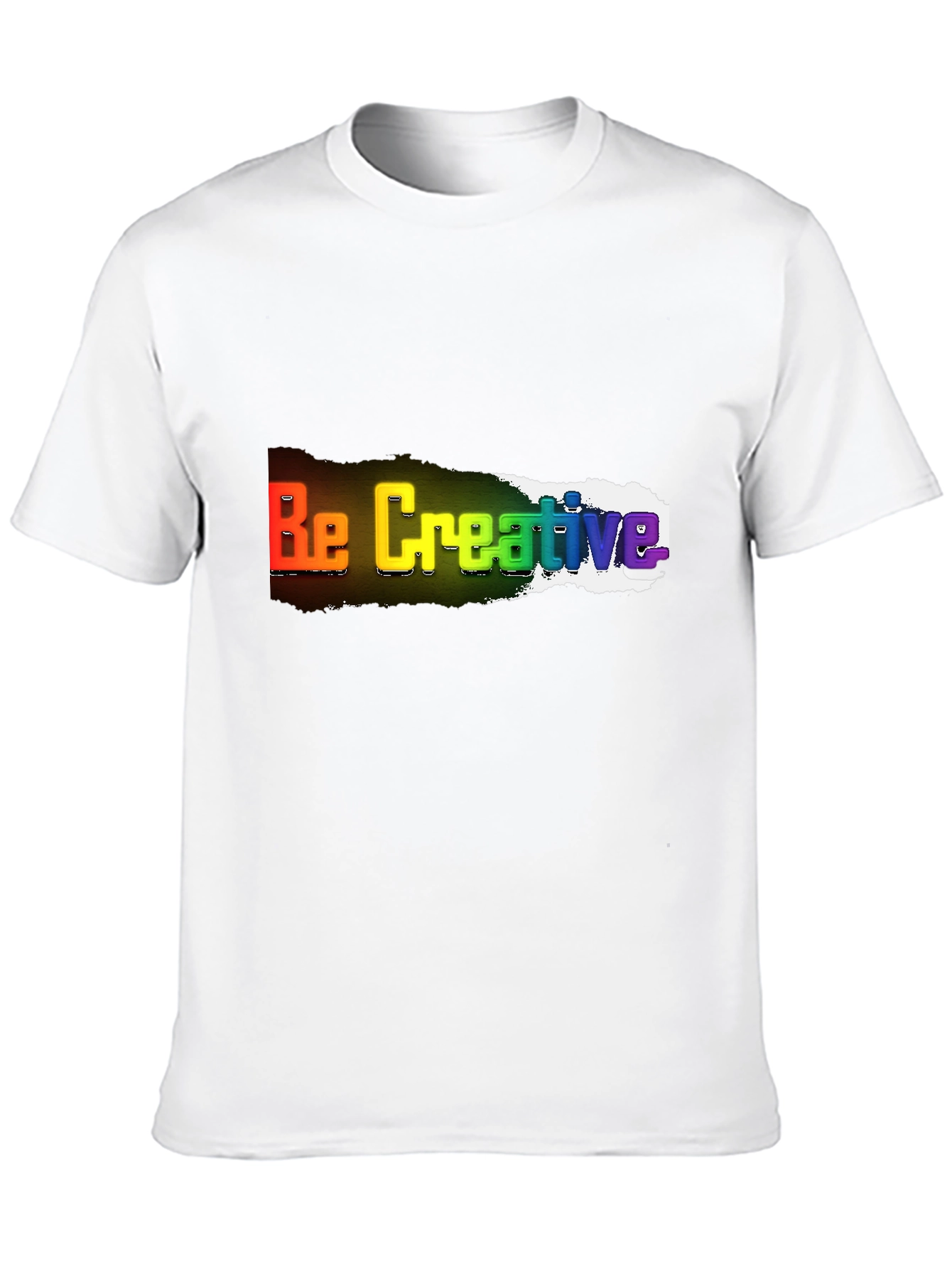 Be Creative Rainbow T-Shirt - Bold Statement Tee
