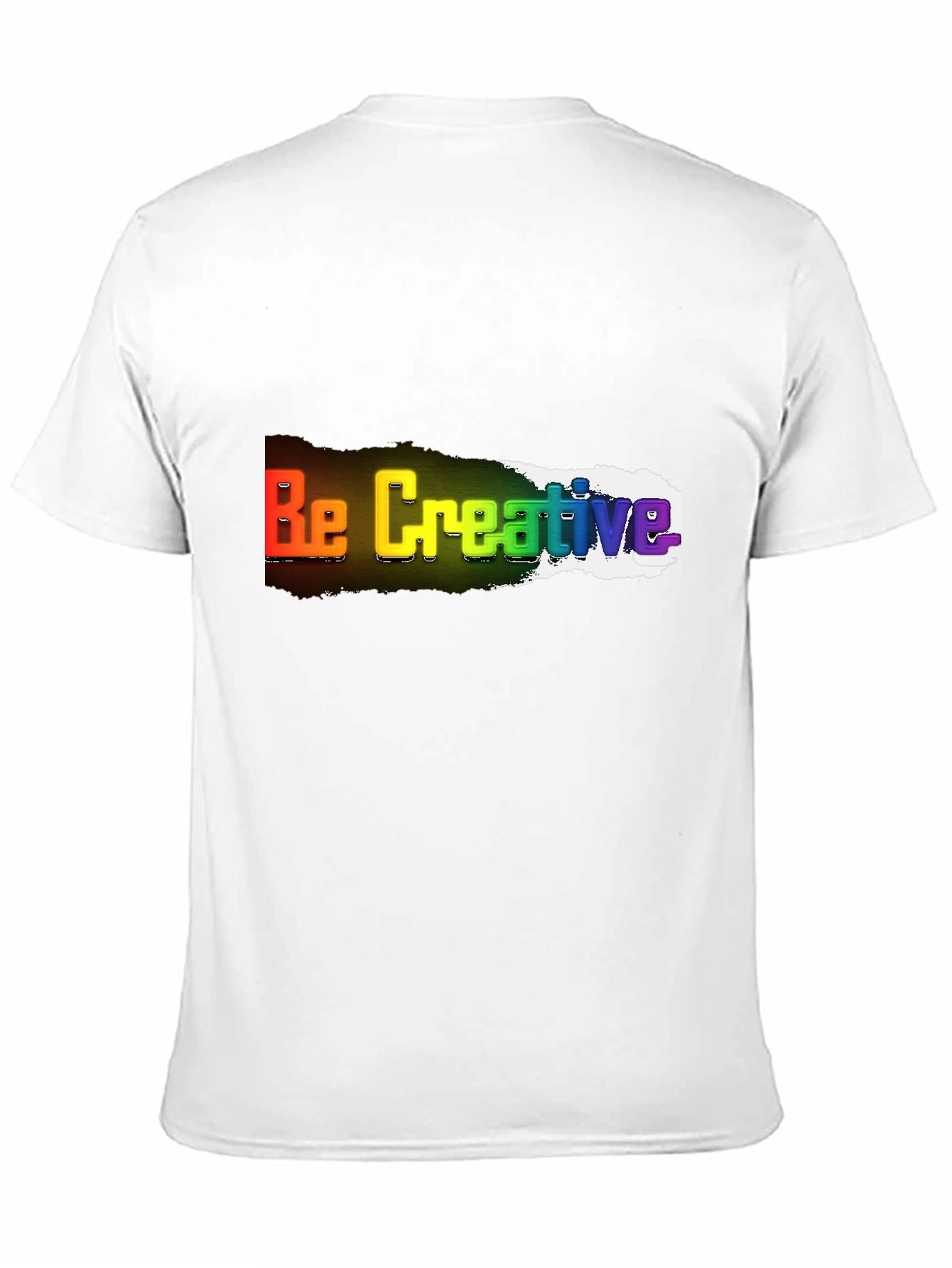 Be Creative Rainbow T-Shirt - Bold Statement Tee