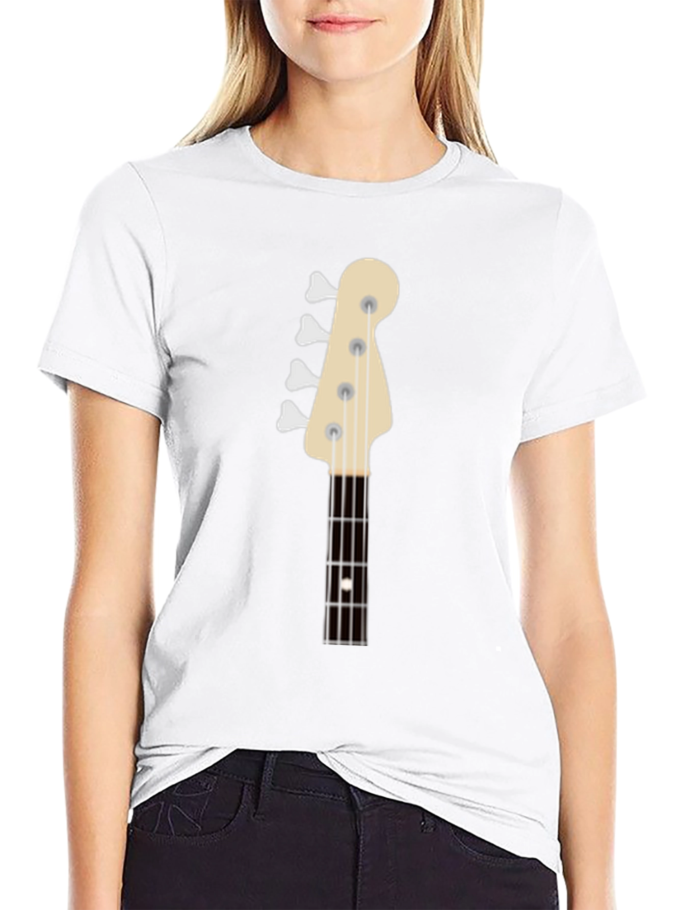 Bass Guitar Headstock Graphic T-Shirt