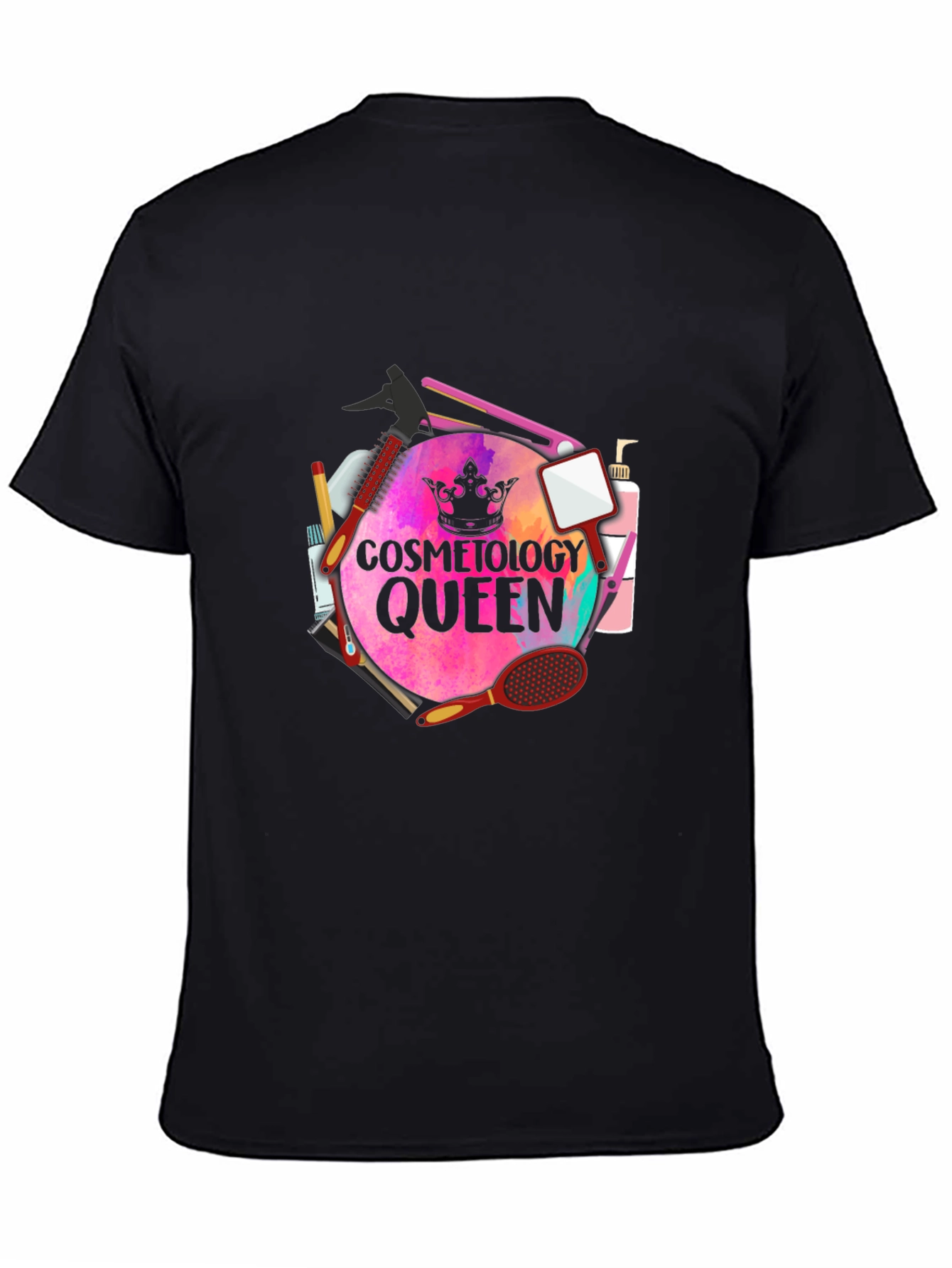 Cosmetology Queen T-Shirt - Stylish Salon Apparel