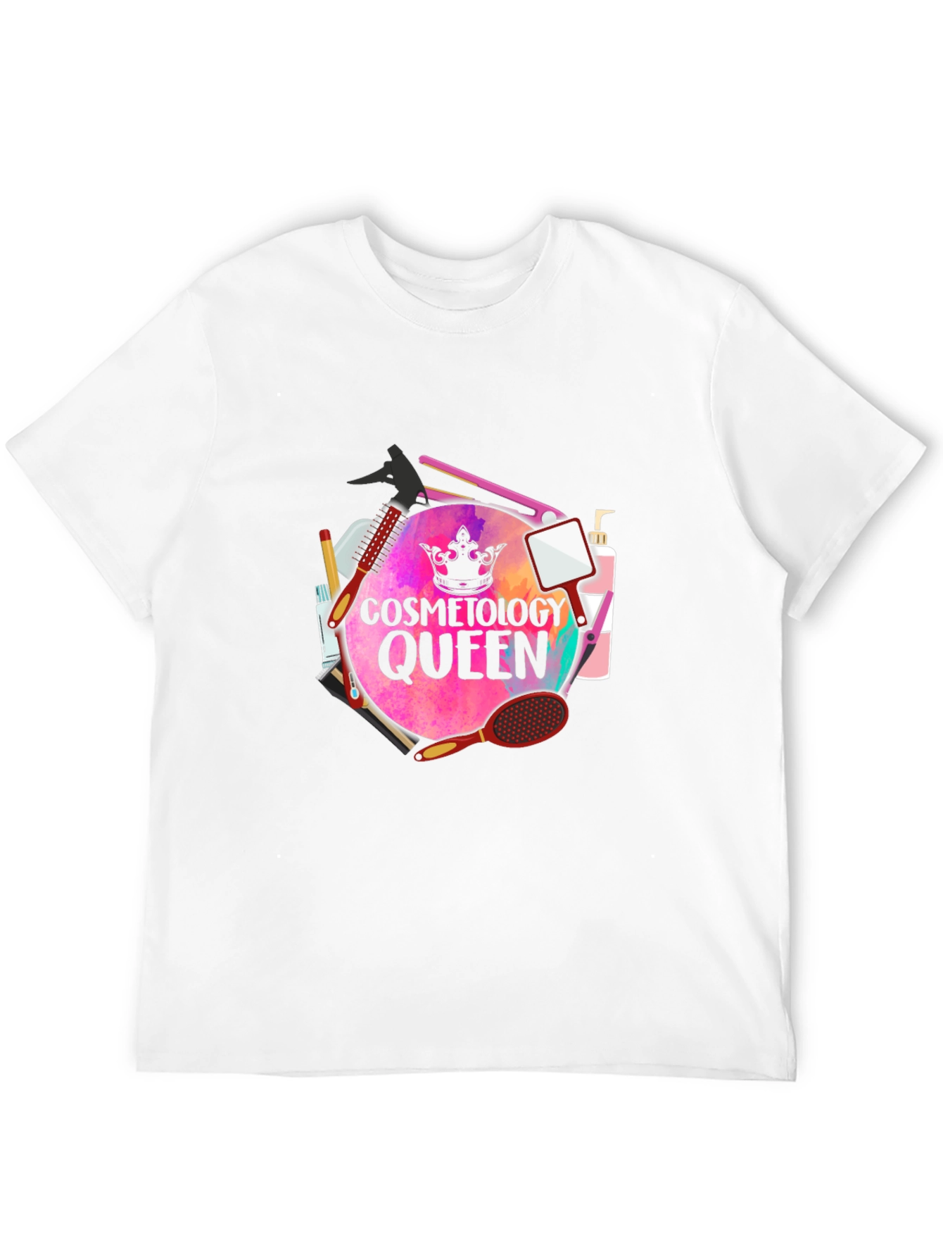 Cosmetology Queen T-Shirt - Stylish Salon Apparel