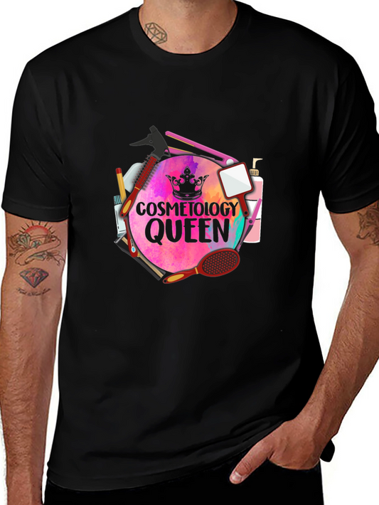 Cosmetology Queen T-Shirt - Stylish Salon Apparel