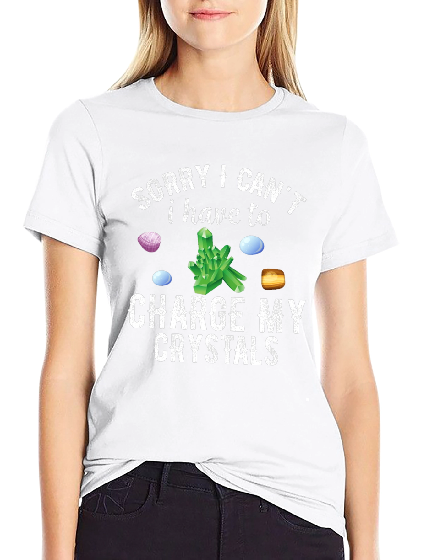 Charge My Crystals T-Shirt - Funny Spiritual Tee