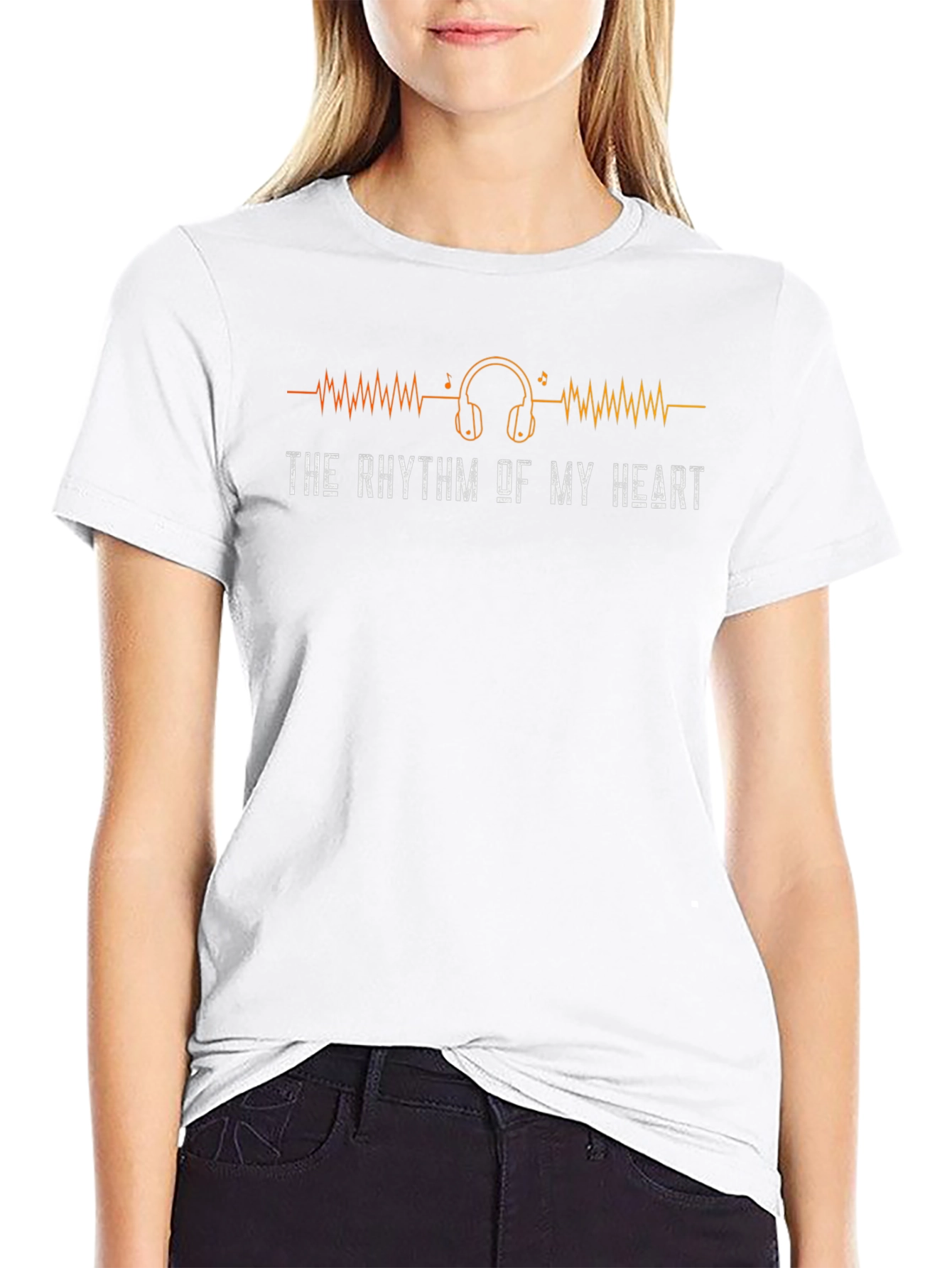 The Rhythm Of My Heart - Music Lover T-Shirt