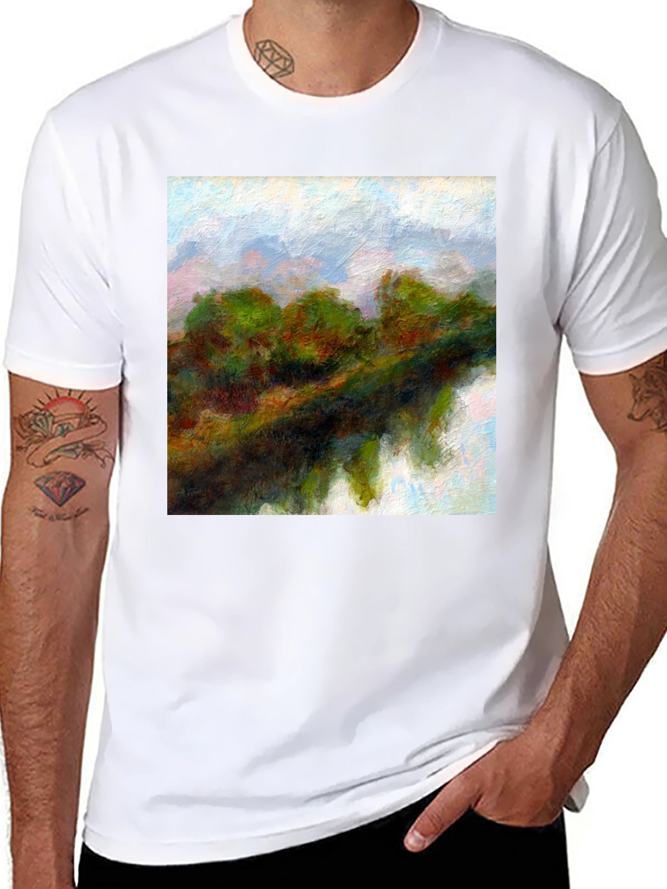 Abstract Landscape Graphic Tee