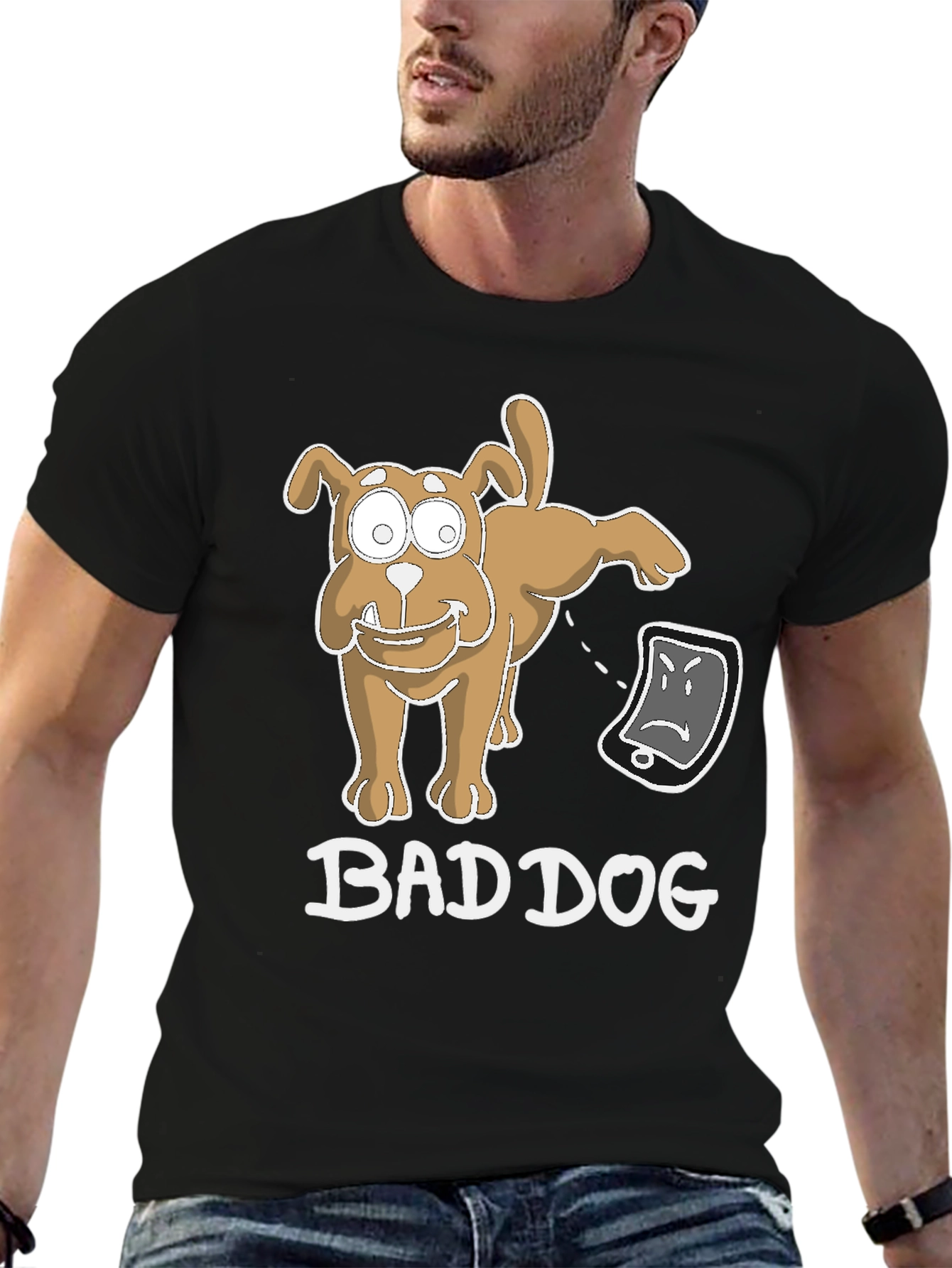 Bad Dog Funny T-Shirt