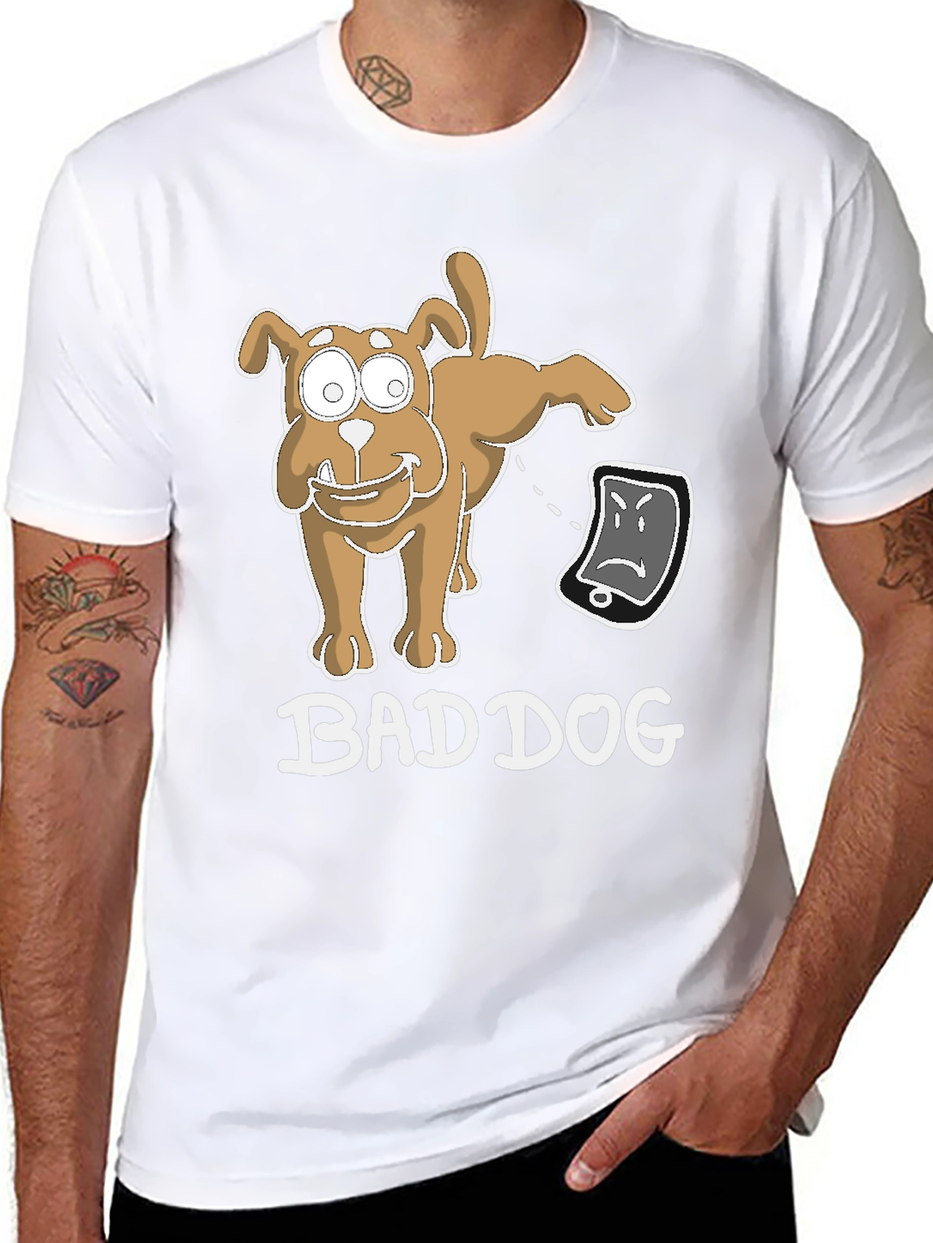 Bad Dog Funny T-Shirt