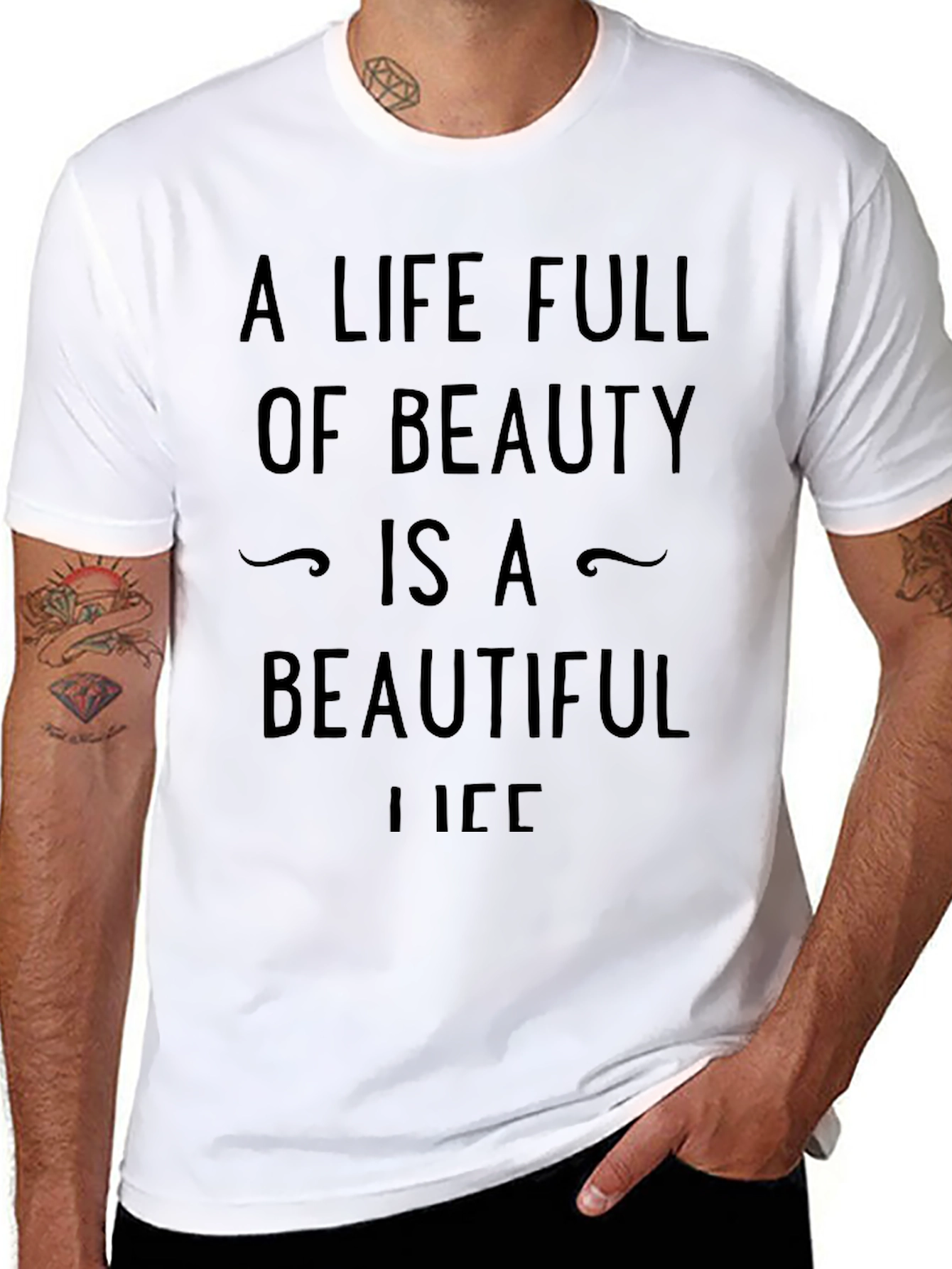 Beauty Life Graphic Tee - Stylish Unisex T-Shirt