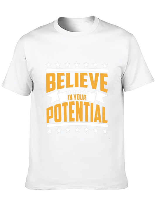 Believe in Your Potential Black T-Shirt