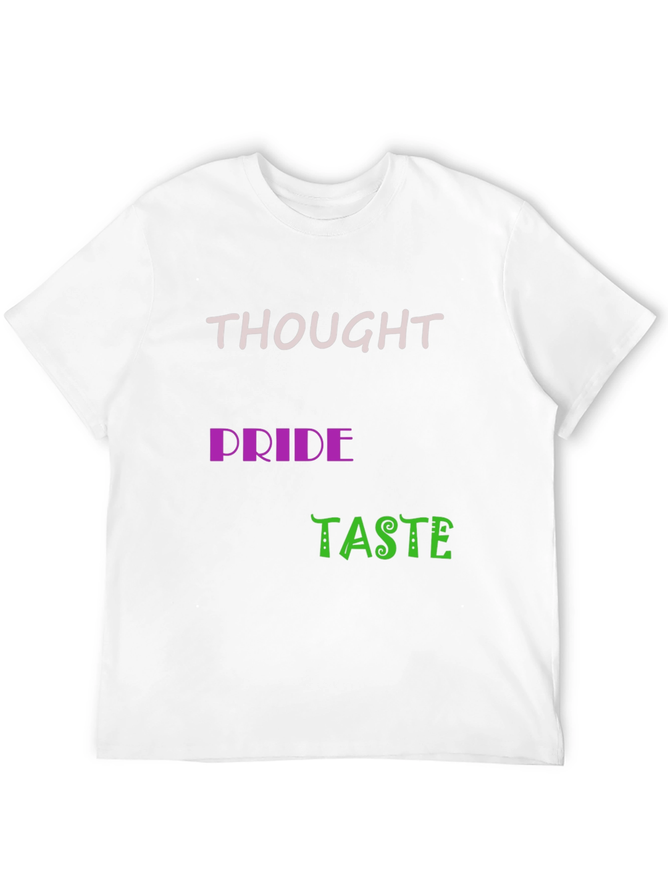 Thought Pride Taste Black Graphic Tee