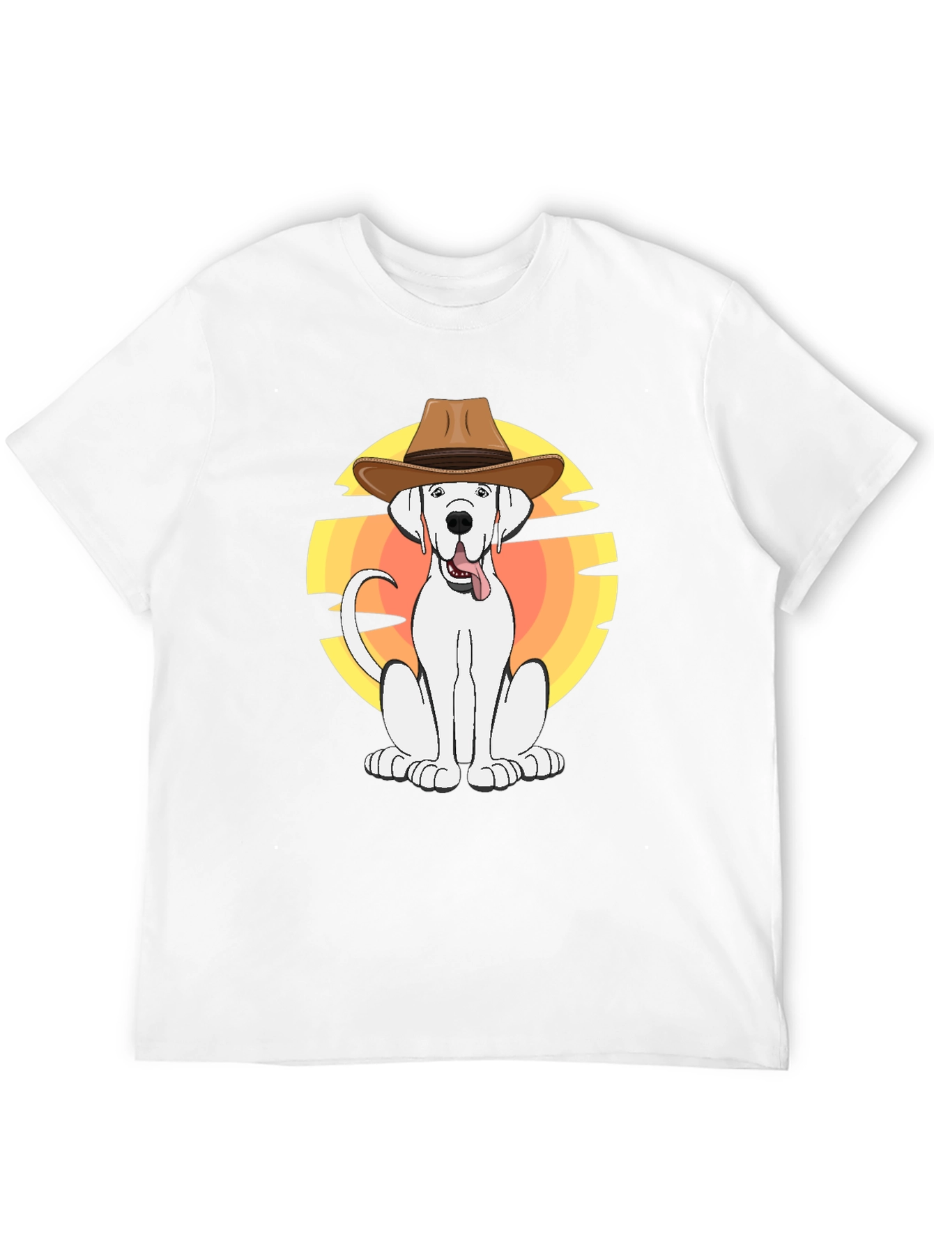Cowboy Dog Graphic T-Shirt