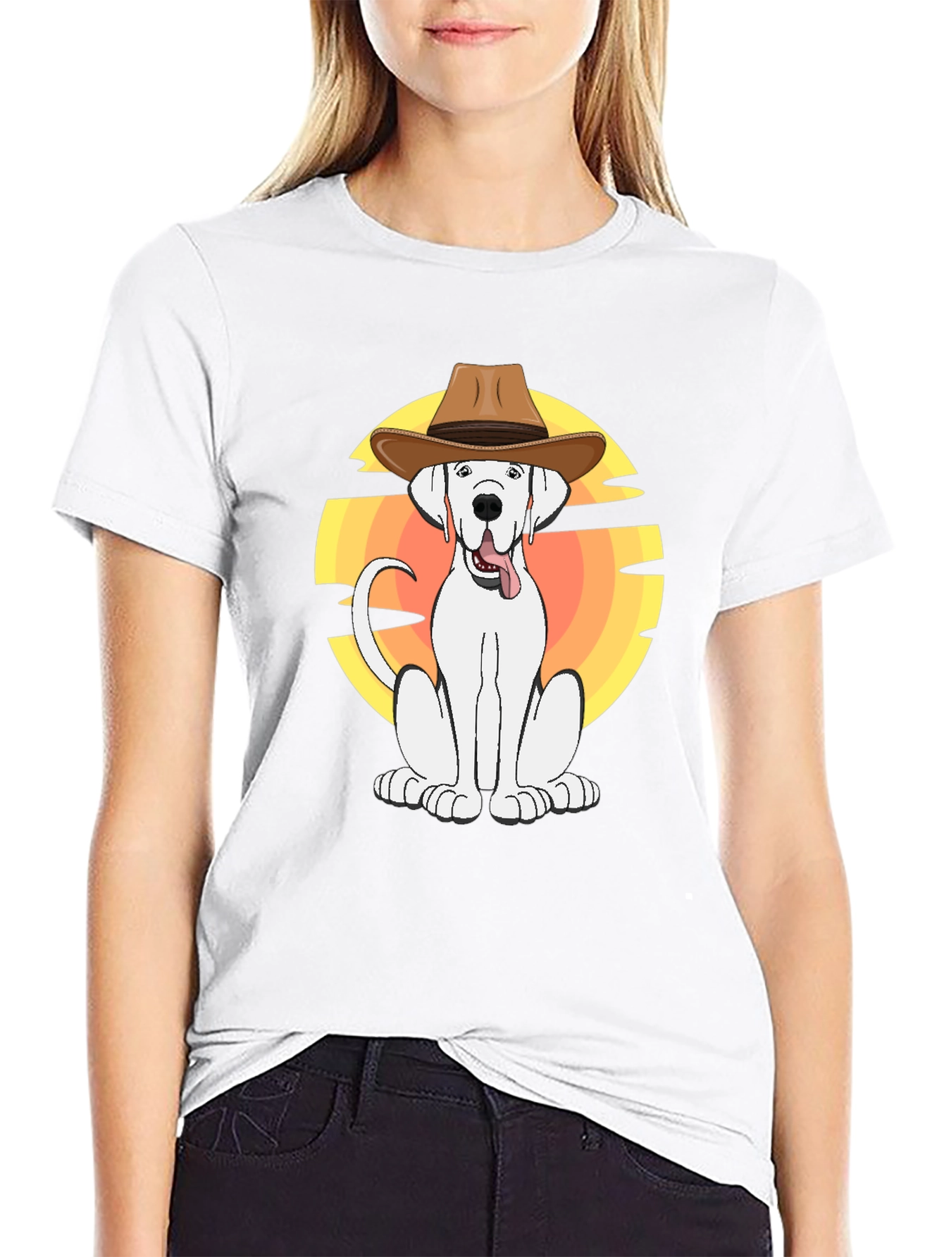 Cowboy Dog Graphic T-Shirt