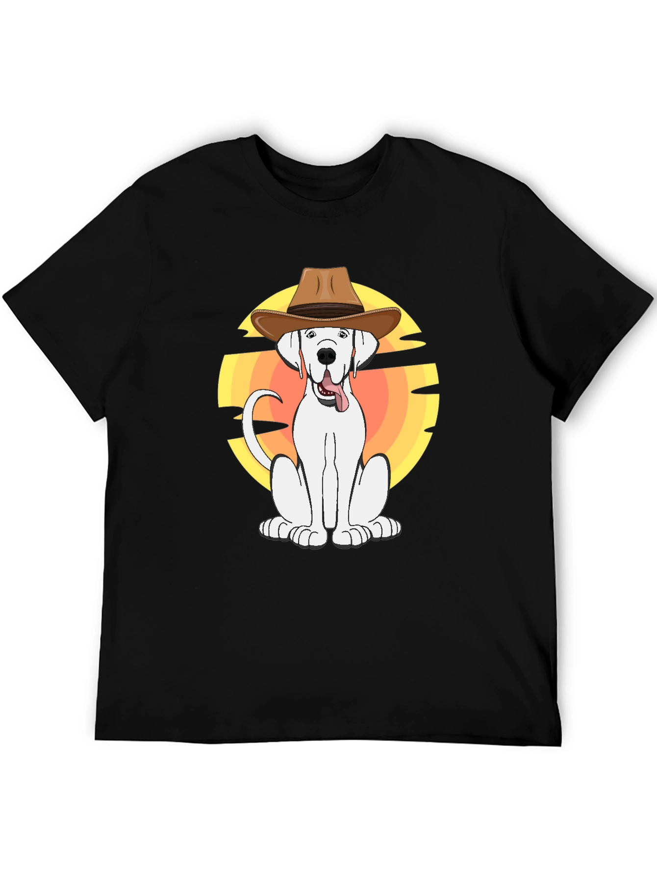 Cowboy Dog Graphic T-Shirt