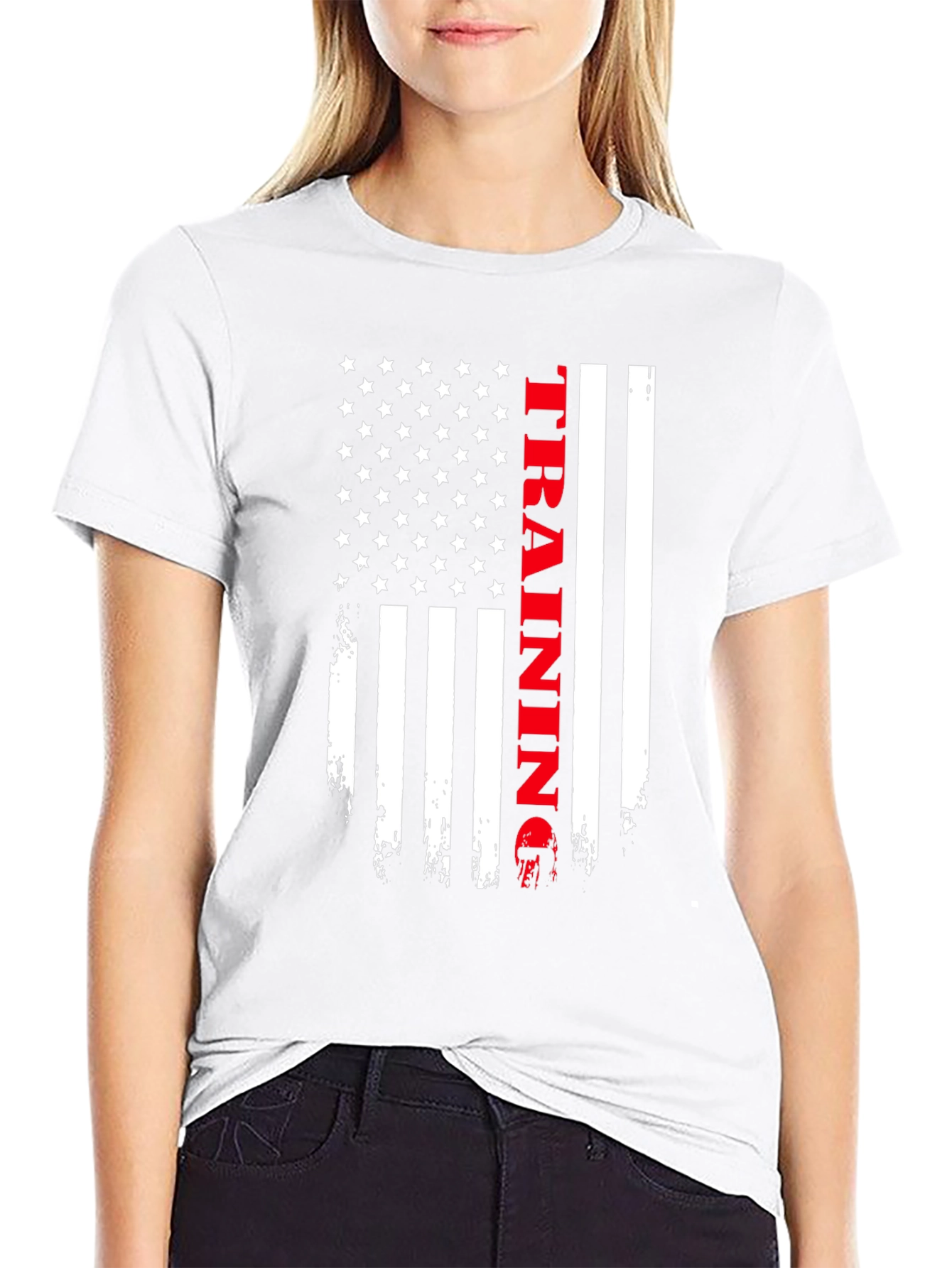 American Flag Training Graphic Tee