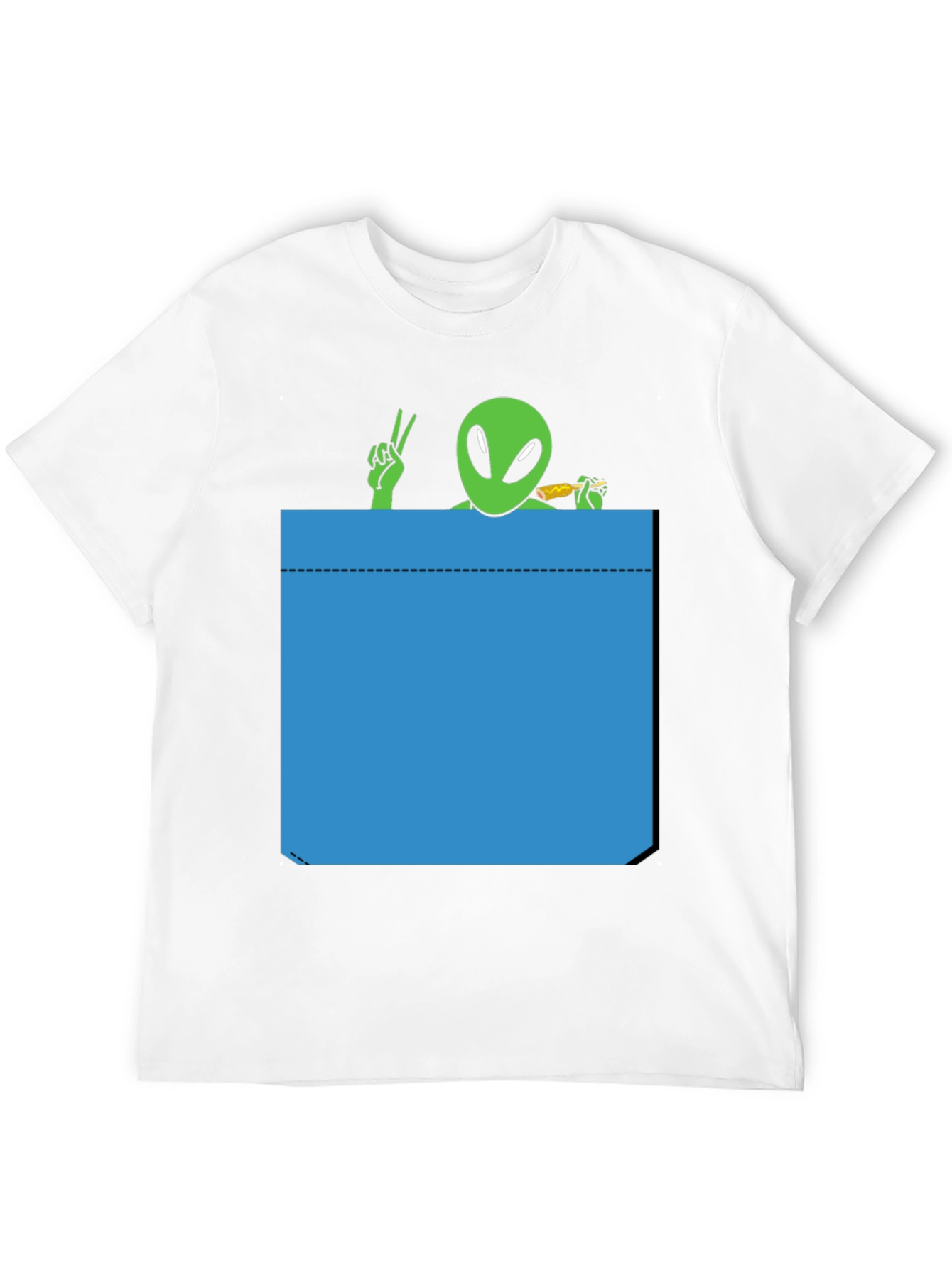Alien Pocket T-Shirt - Peace & Snacks