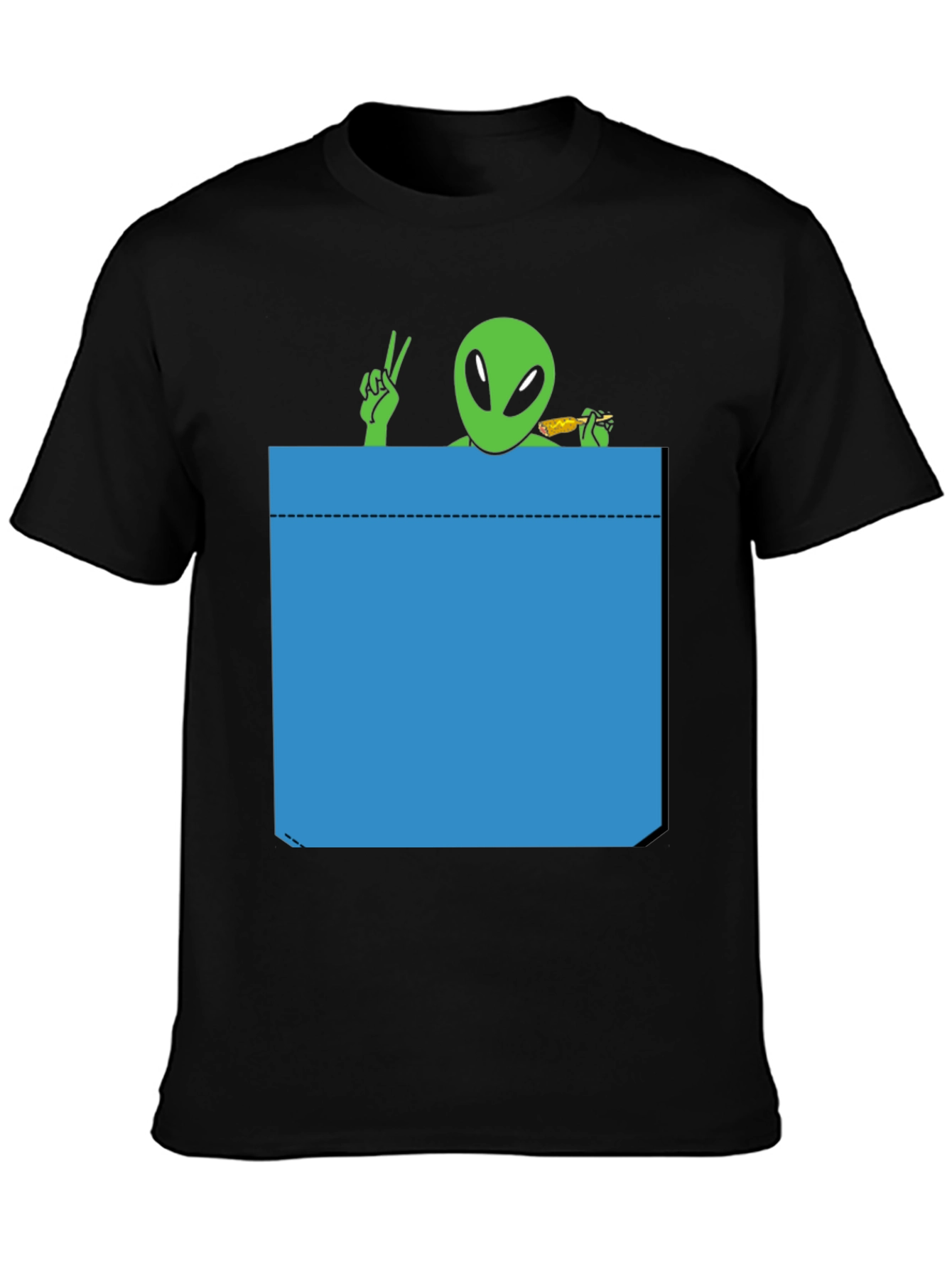 Alien Pocket T-Shirt - Peace & Snacks