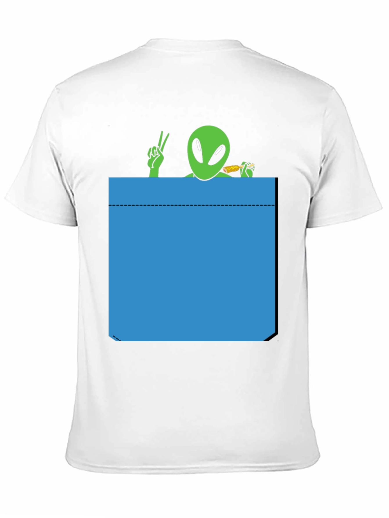 Alien Pocket T-Shirt - Peace & Snacks