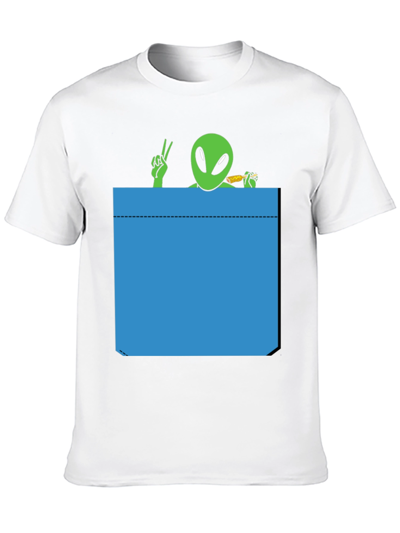 Alien Pocket T-Shirt - Peace & Snacks