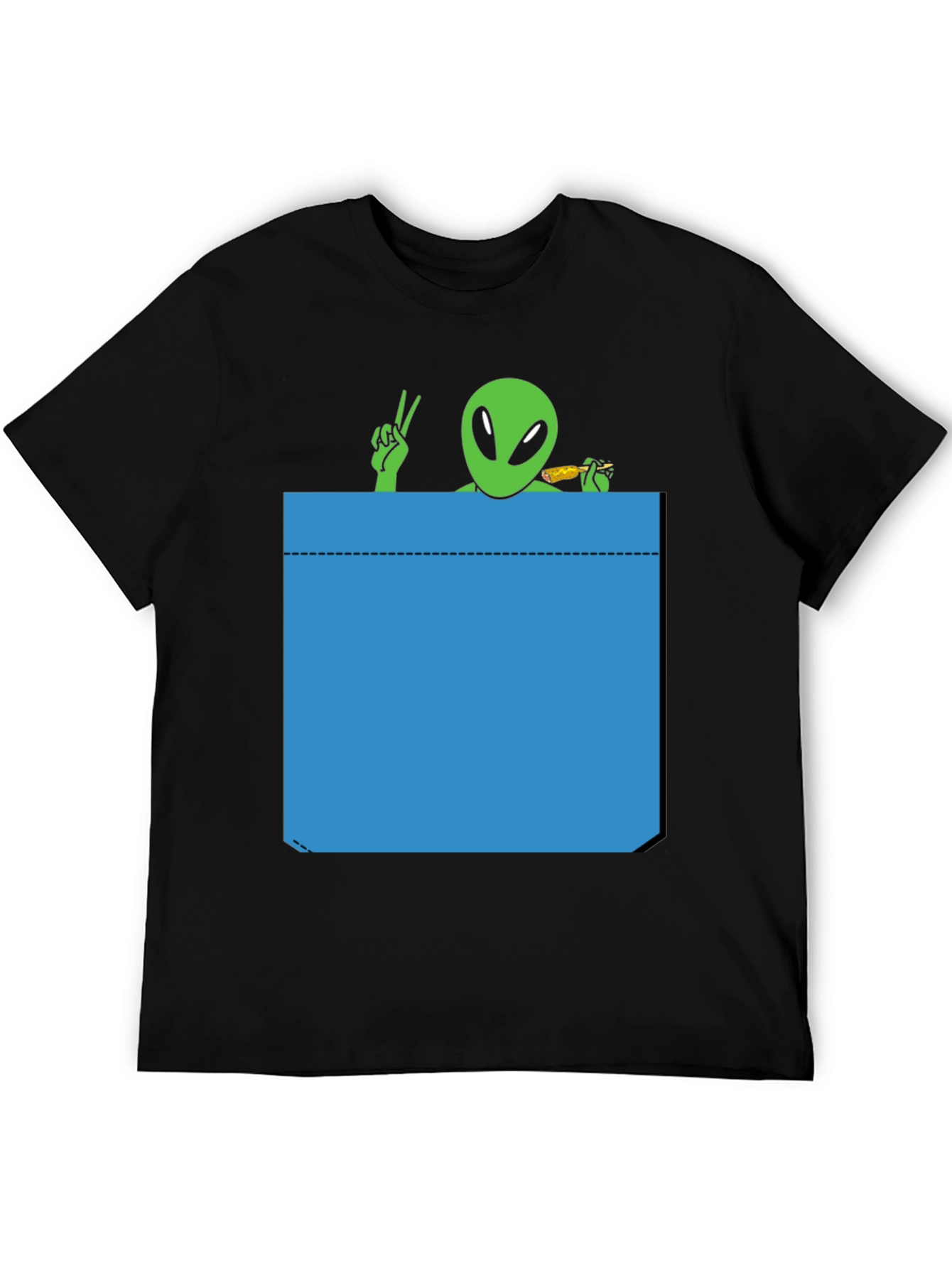 Alien Pocket T-Shirt - Peace & Snacks