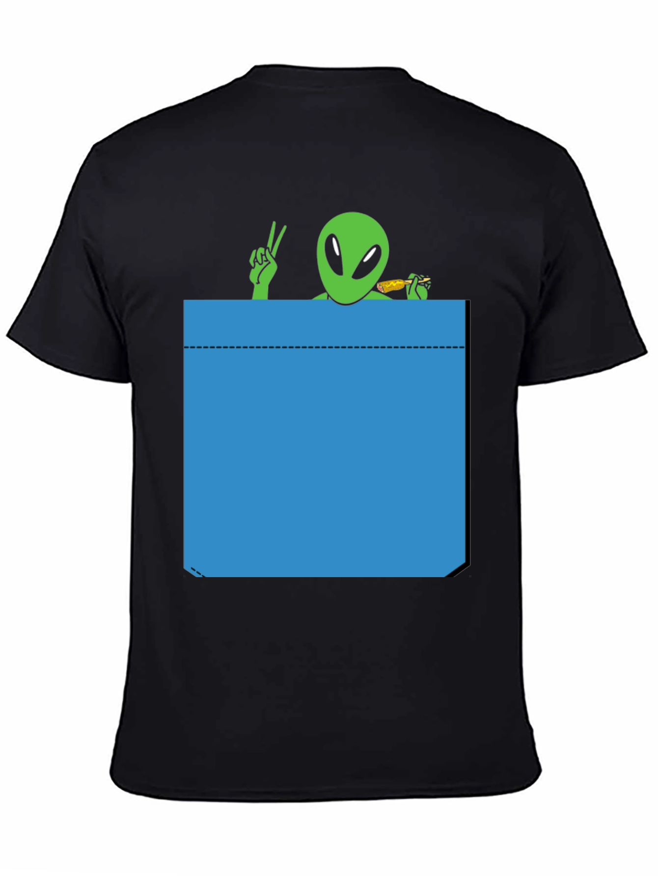 Alien Pocket T-Shirt - Peace & Snacks