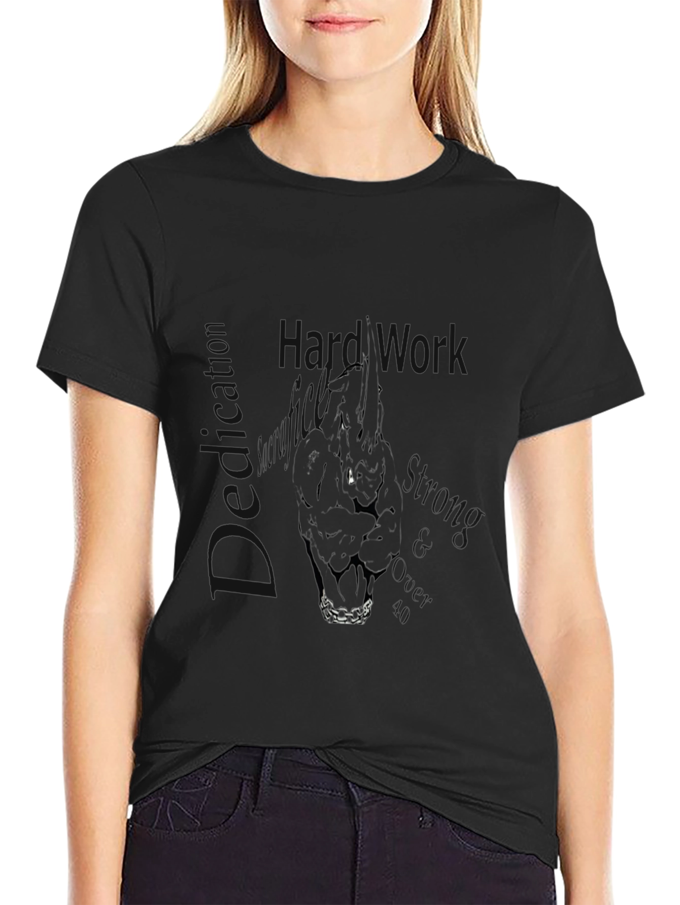 Statement Black Graphic Tee
