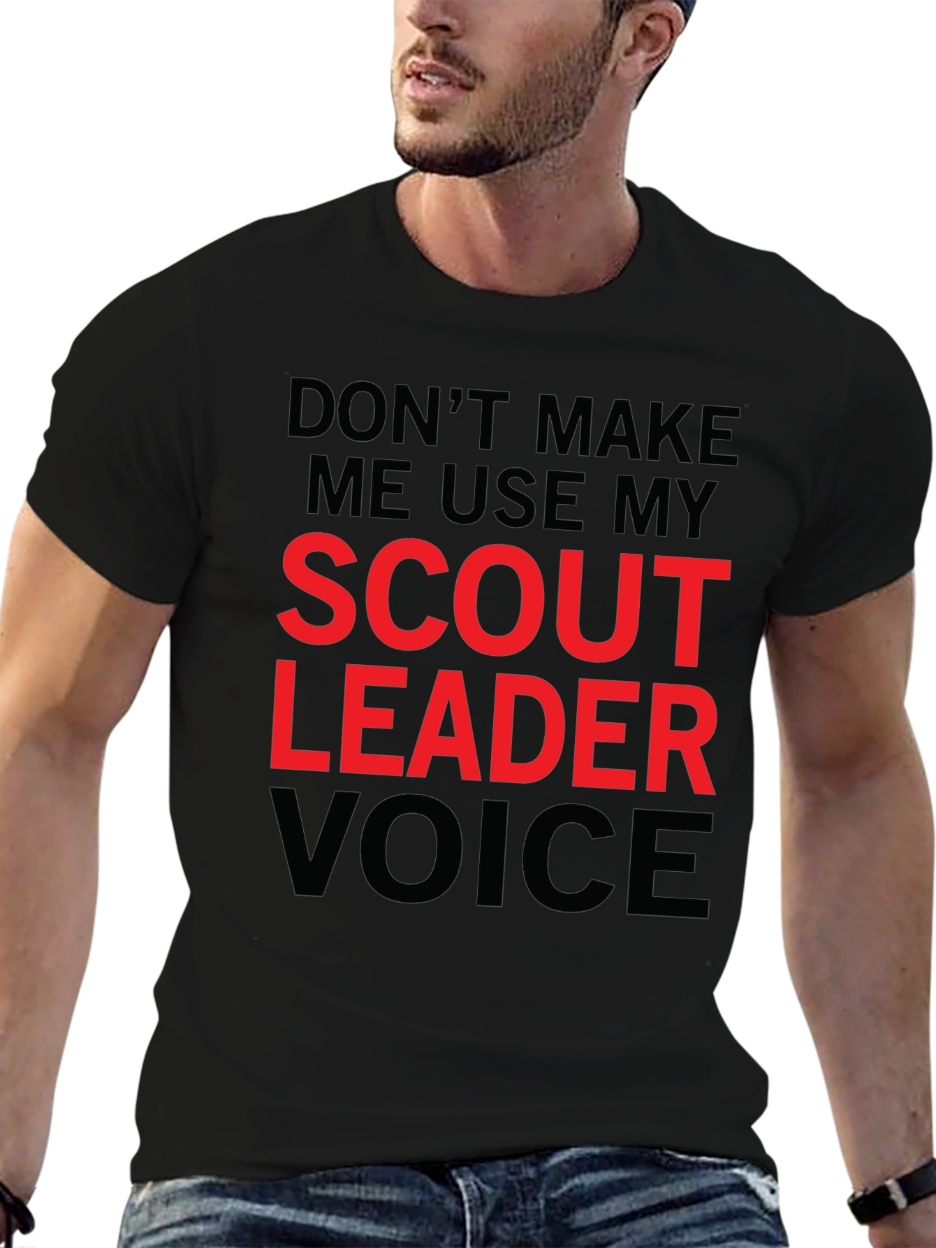 Scout Leader Voice Graphic Tee - Funny Mens T-Shirt