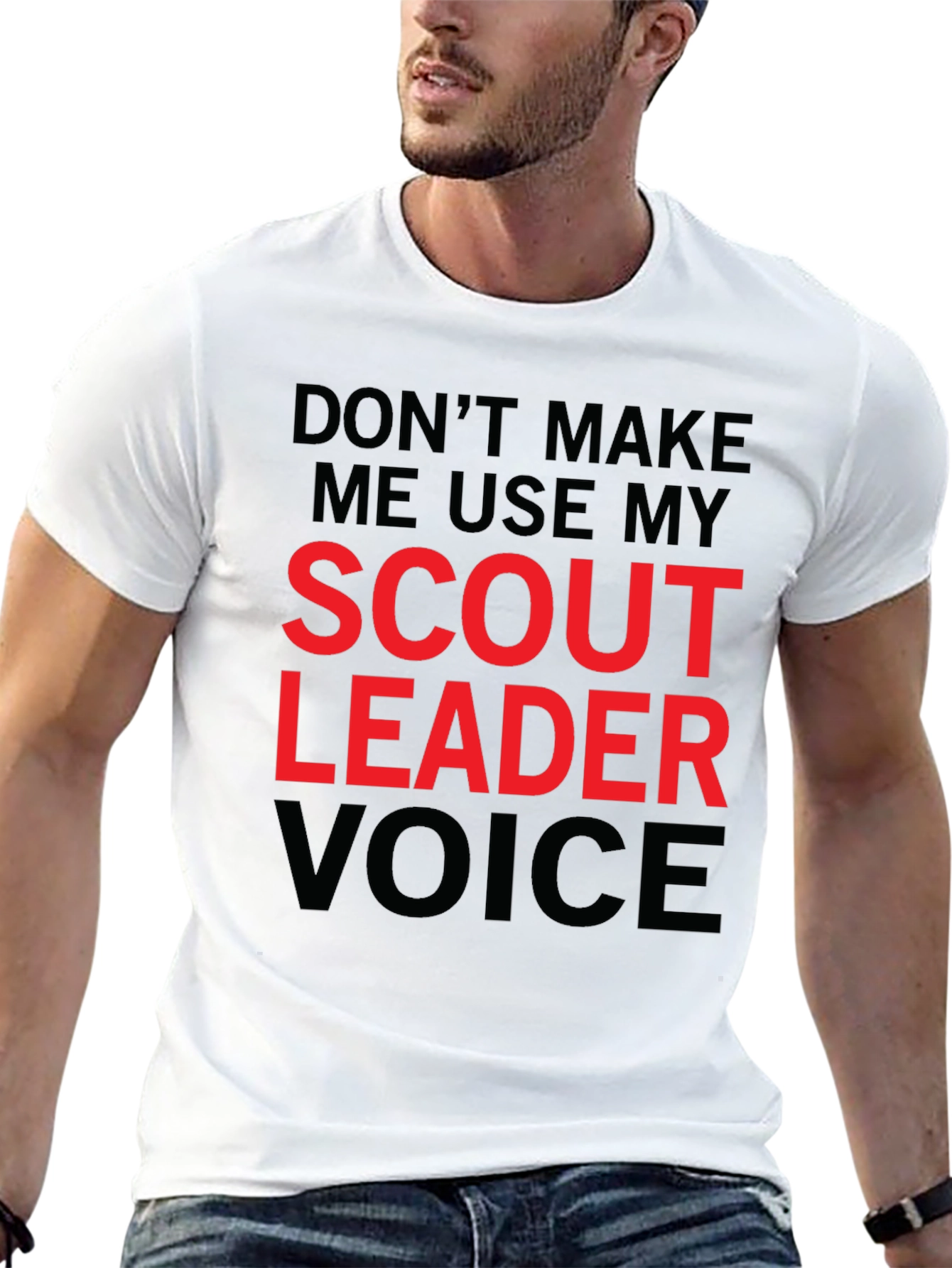 Scout Leader Voice Graphic Tee - Funny Mens T-Shirt