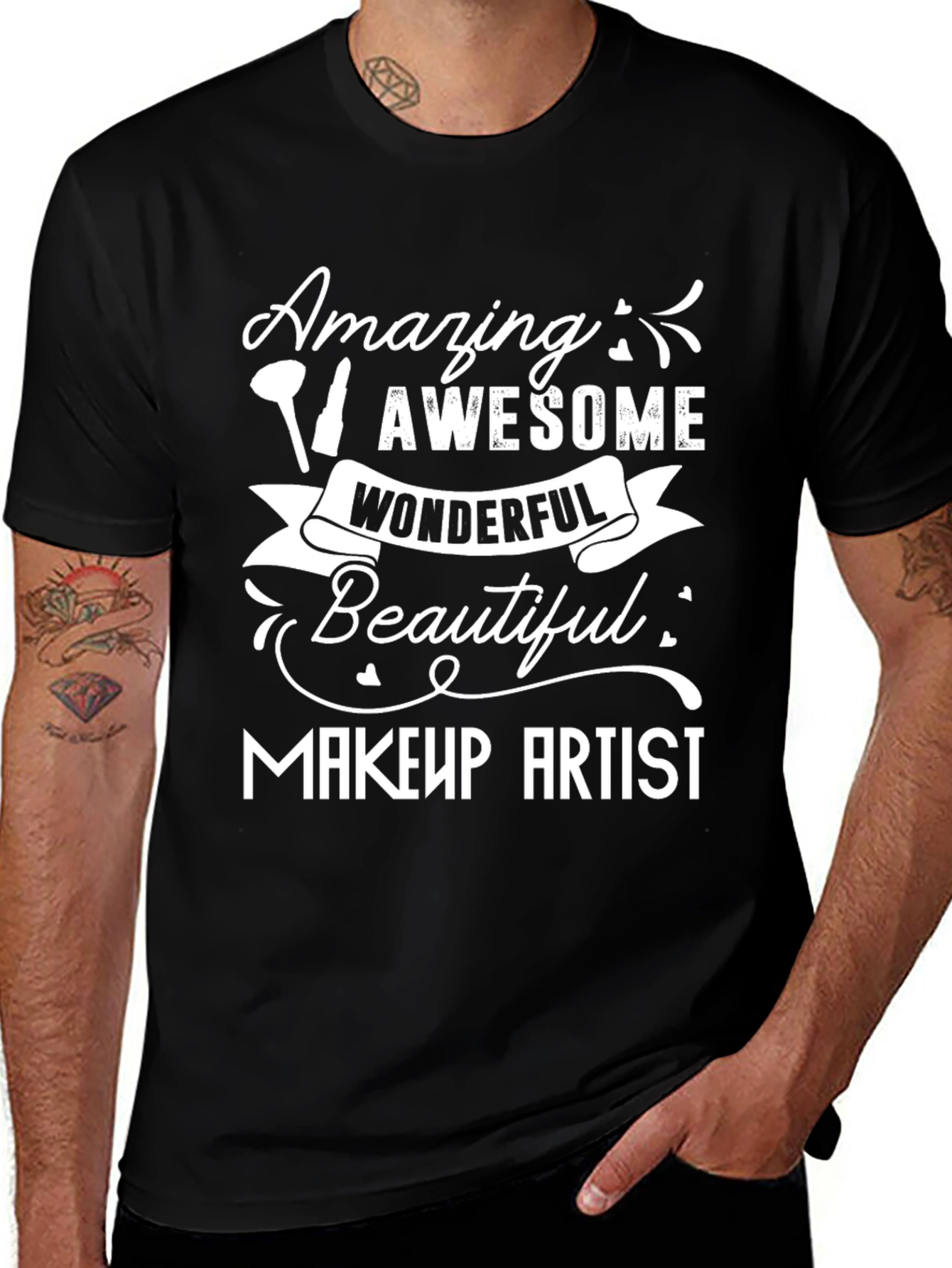 Amazing Makeup Artist T-Shirt - Black Cotton Tee