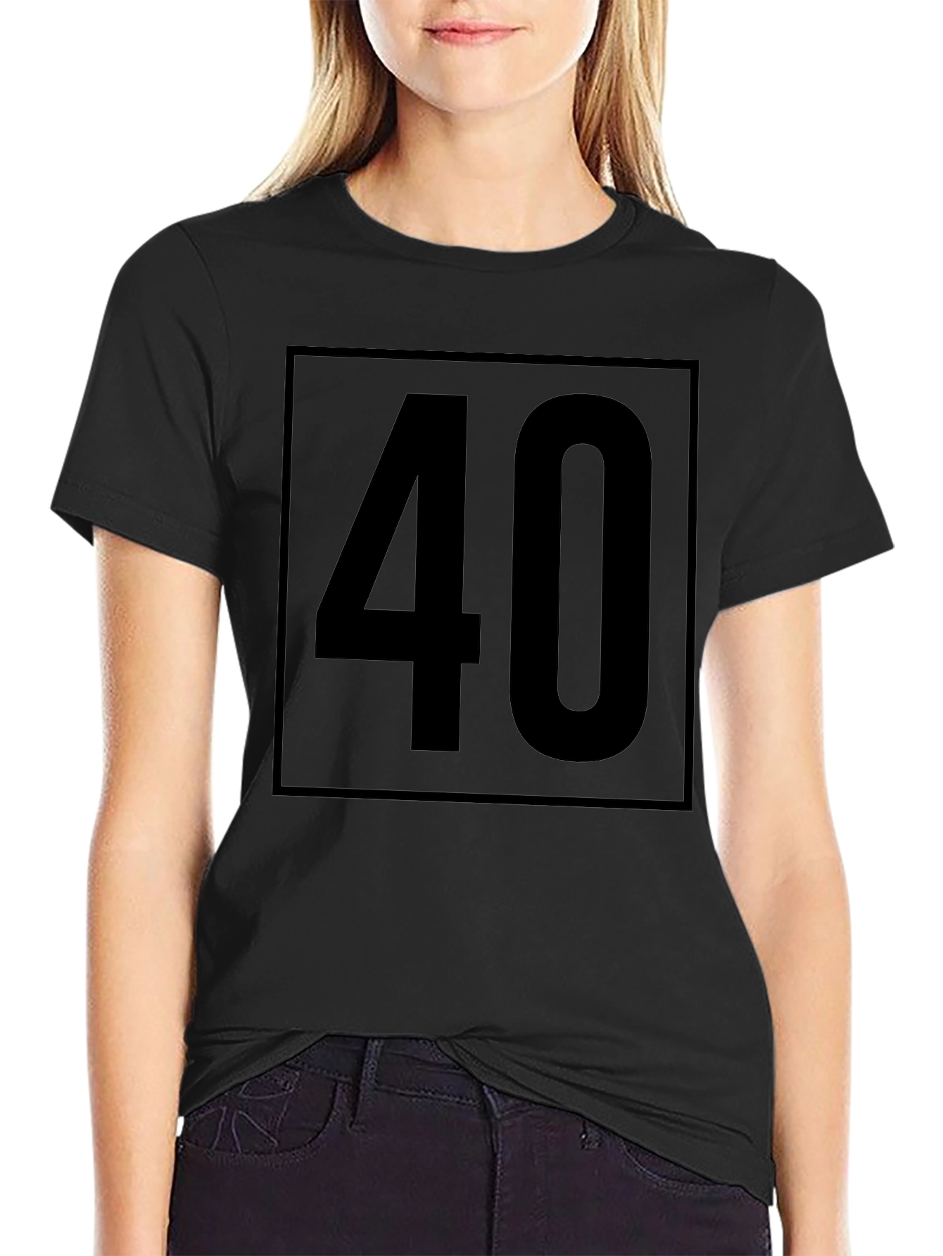 40th Birthday T-Shirt - Black Graphic Tee