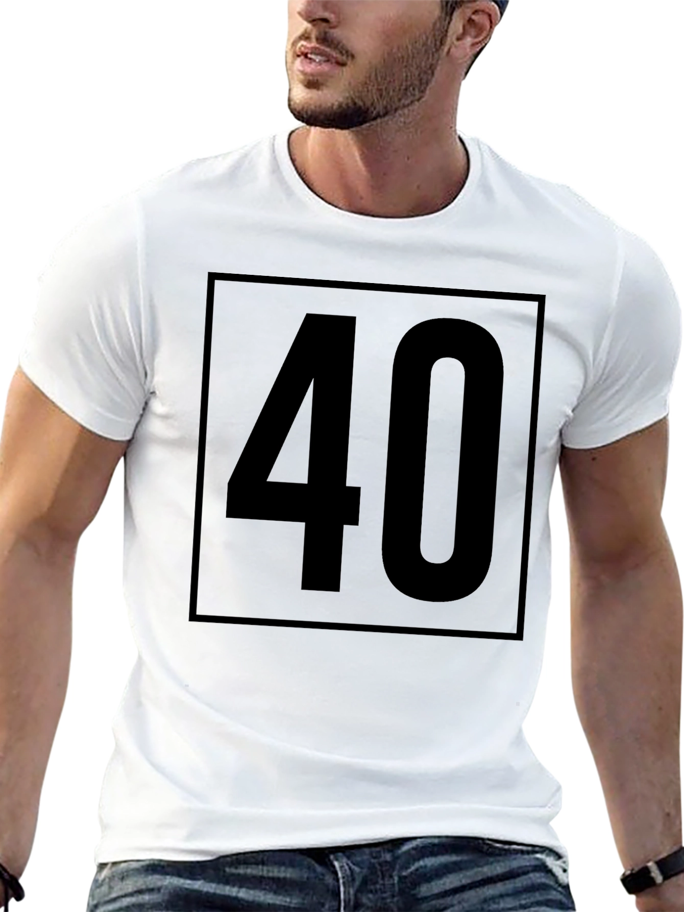 40th Birthday T-Shirt - Black Graphic Tee
