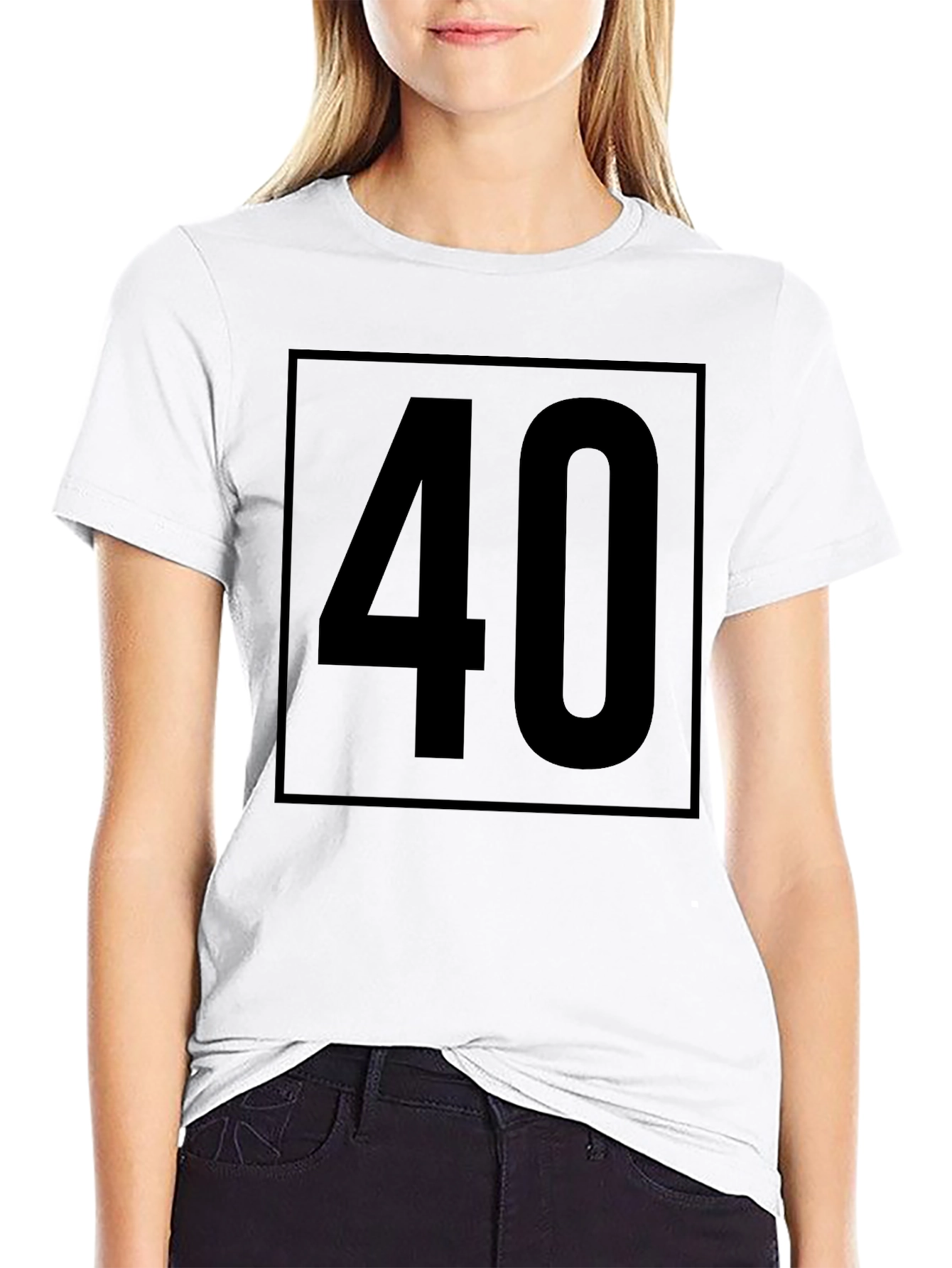 40th Birthday T-Shirt - Black Graphic Tee