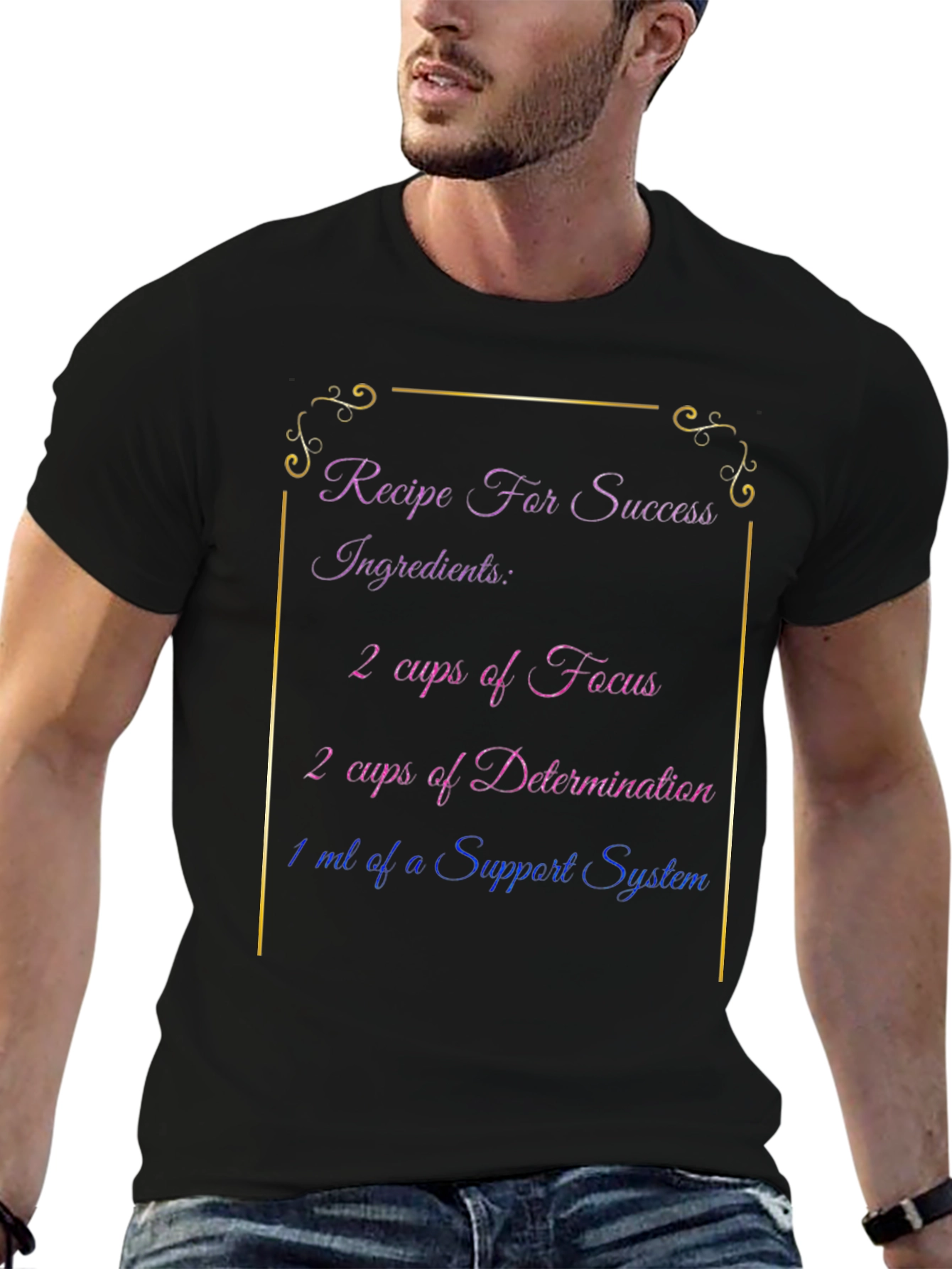 Recipe for Success Black T-Shirt