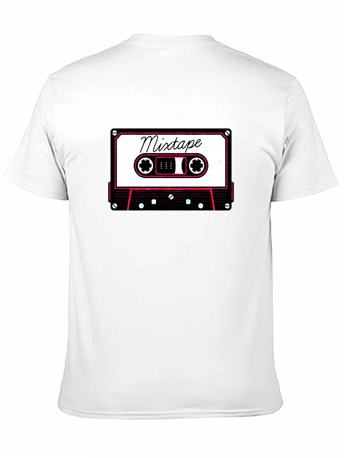 Retro Mixtape Graphic Tee - Cool Black T-Shirt
