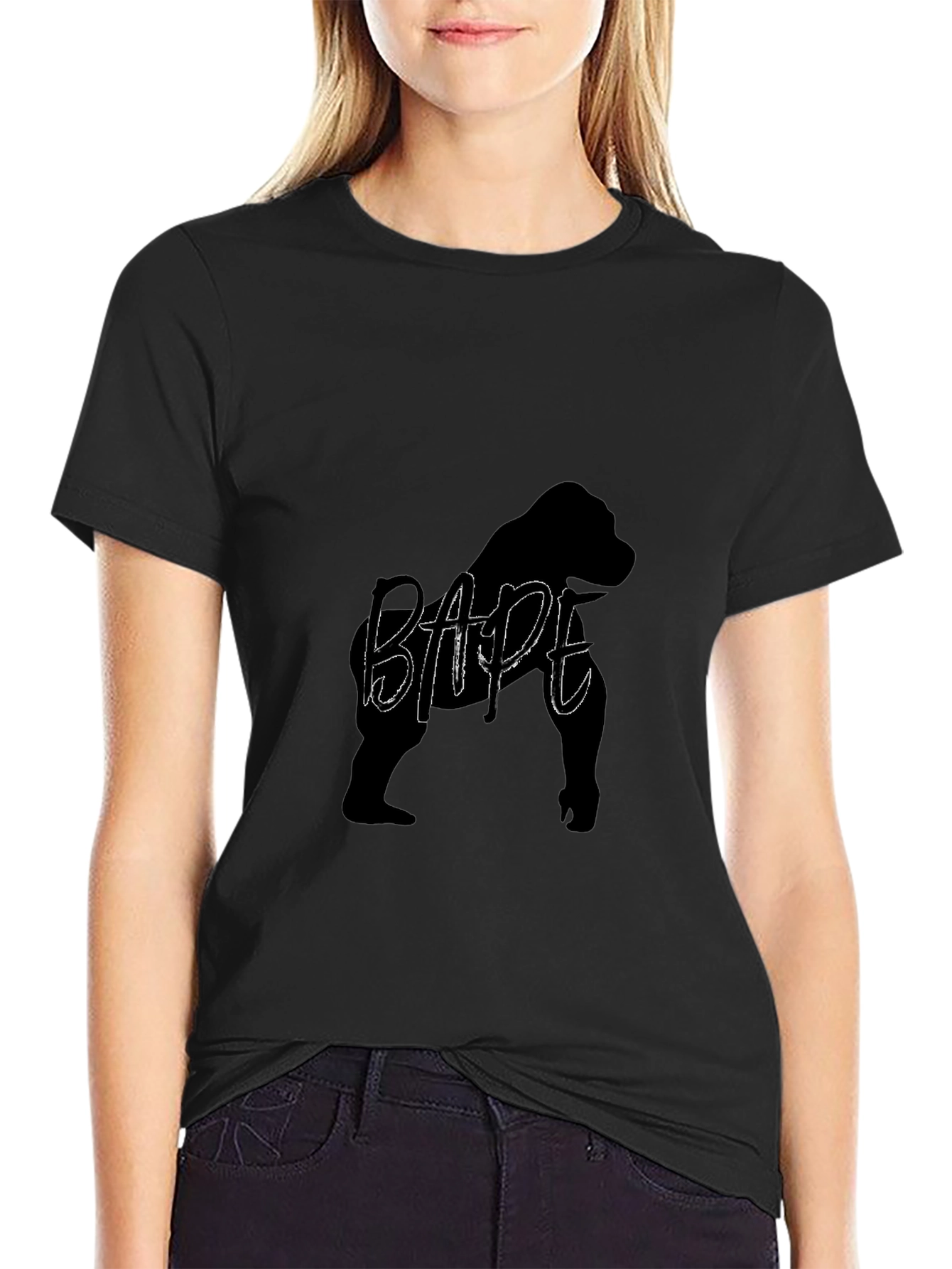 Black BAPE Gorilla Graphic T-Shirt