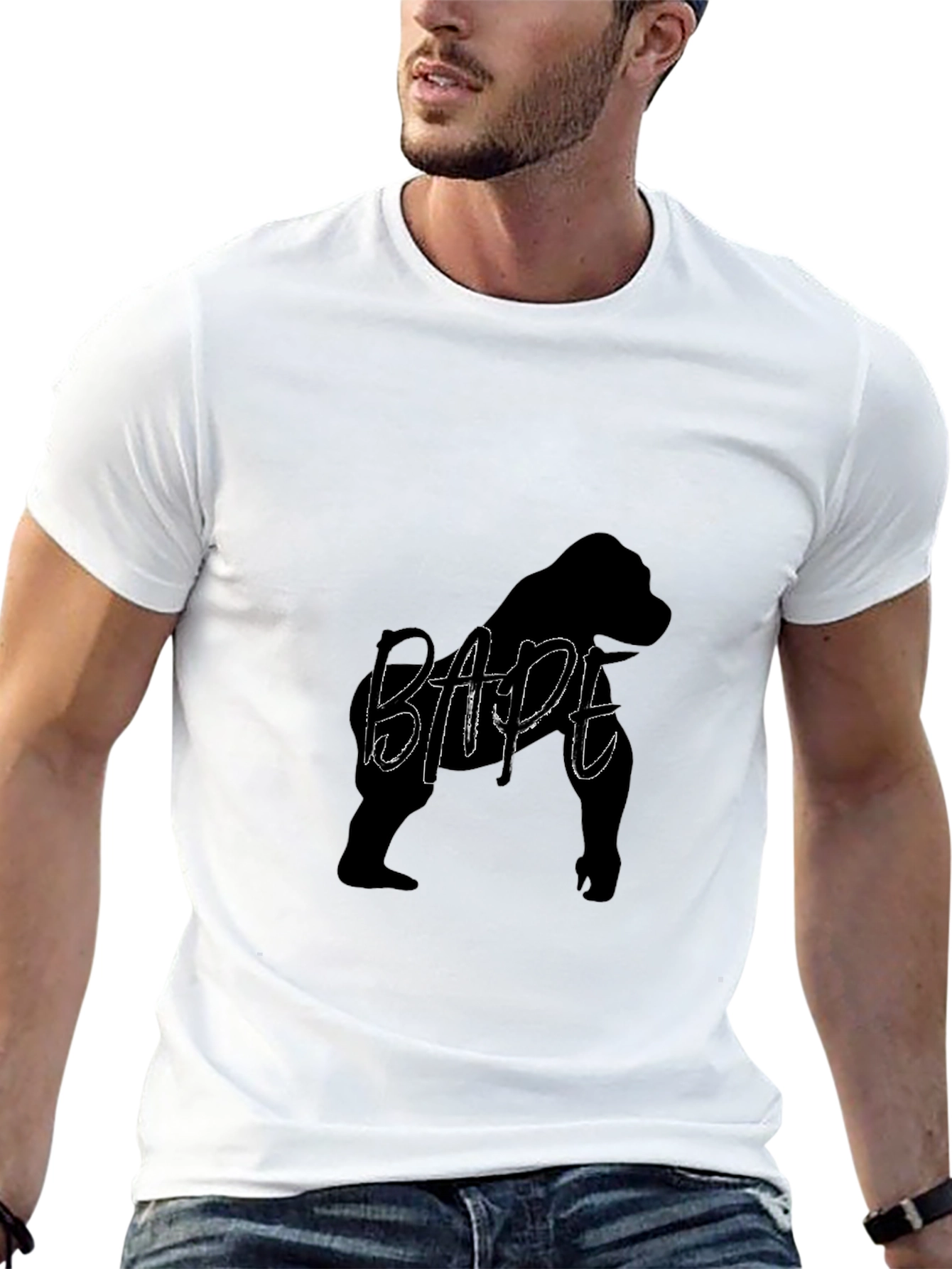 Black BAPE Gorilla Graphic T-Shirt