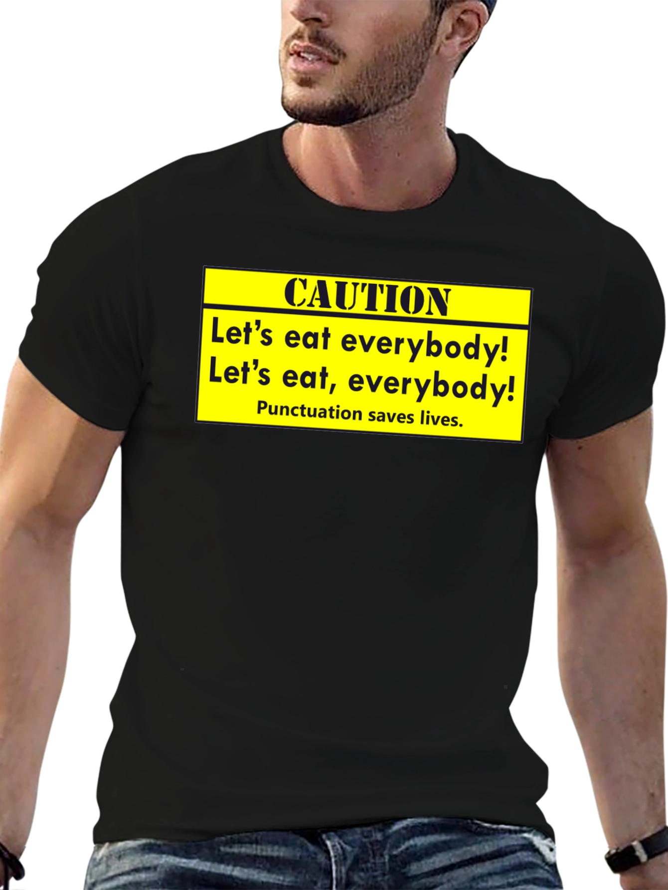 Caution: Punctuation Saves Lives T-Shirt
