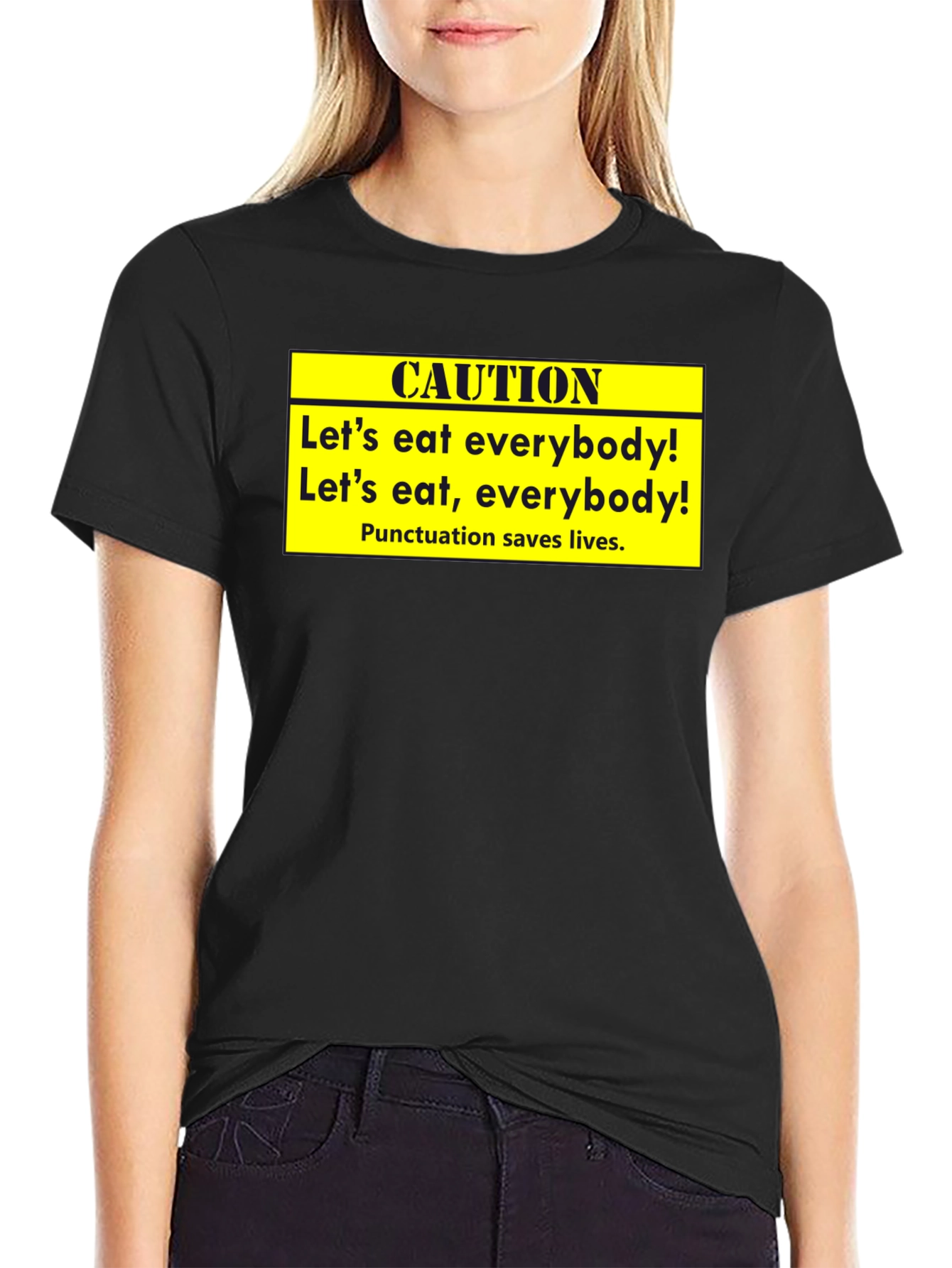 Caution: Punctuation Saves Lives T-Shirt