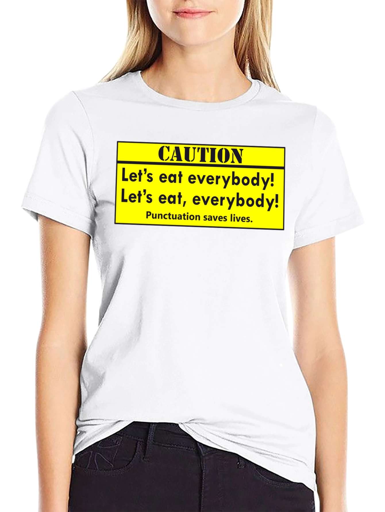 Caution: Punctuation Saves Lives T-Shirt