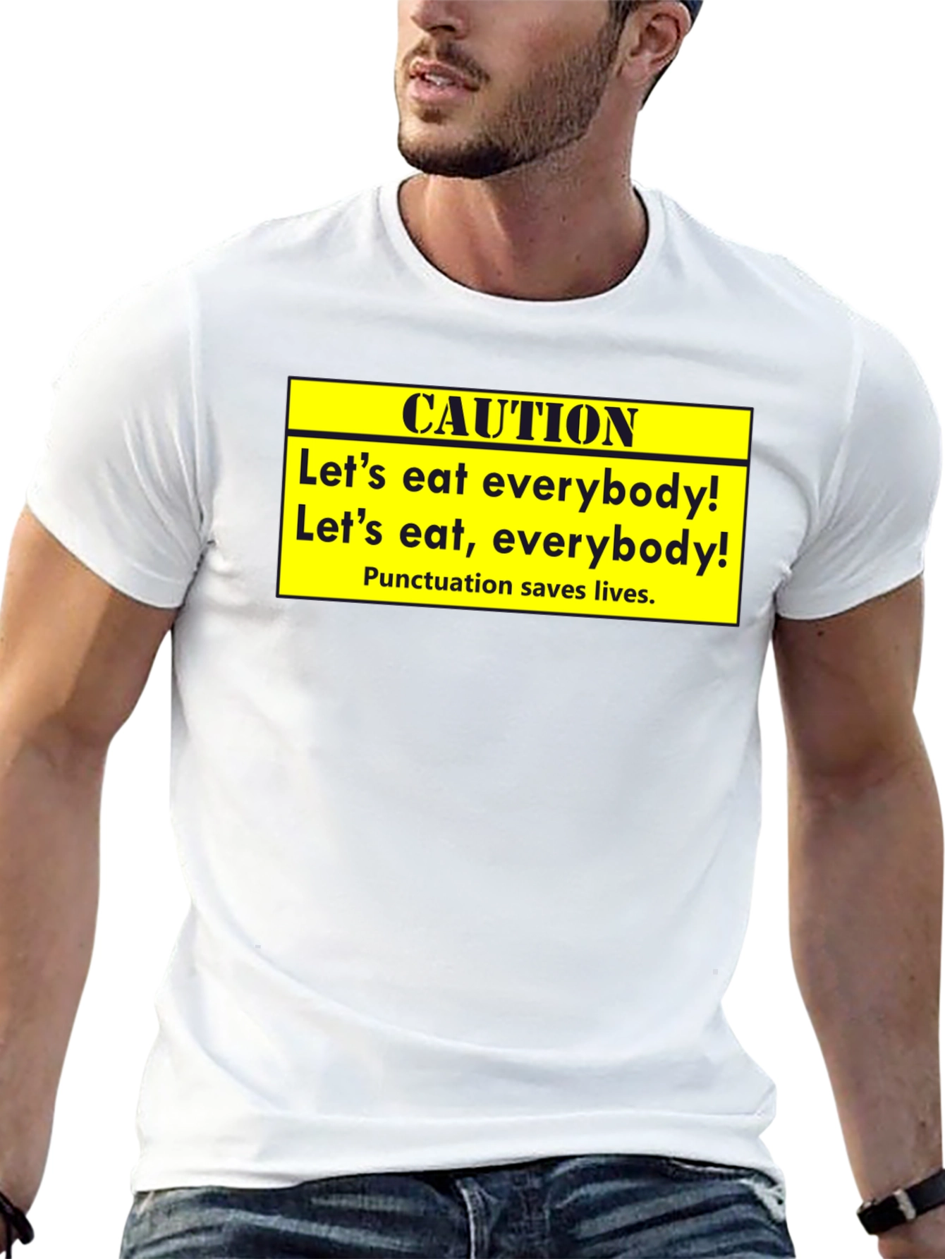 Caution: Punctuation Saves Lives T-Shirt