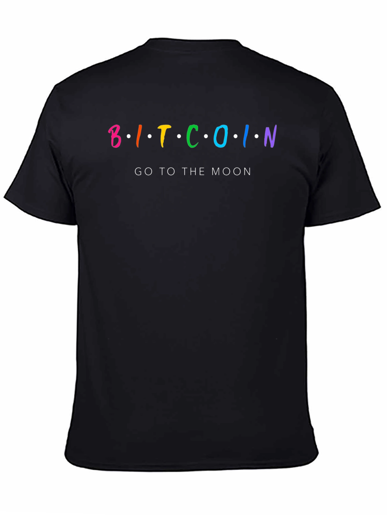 Bitcoin Go To The Moon Black T-Shirt