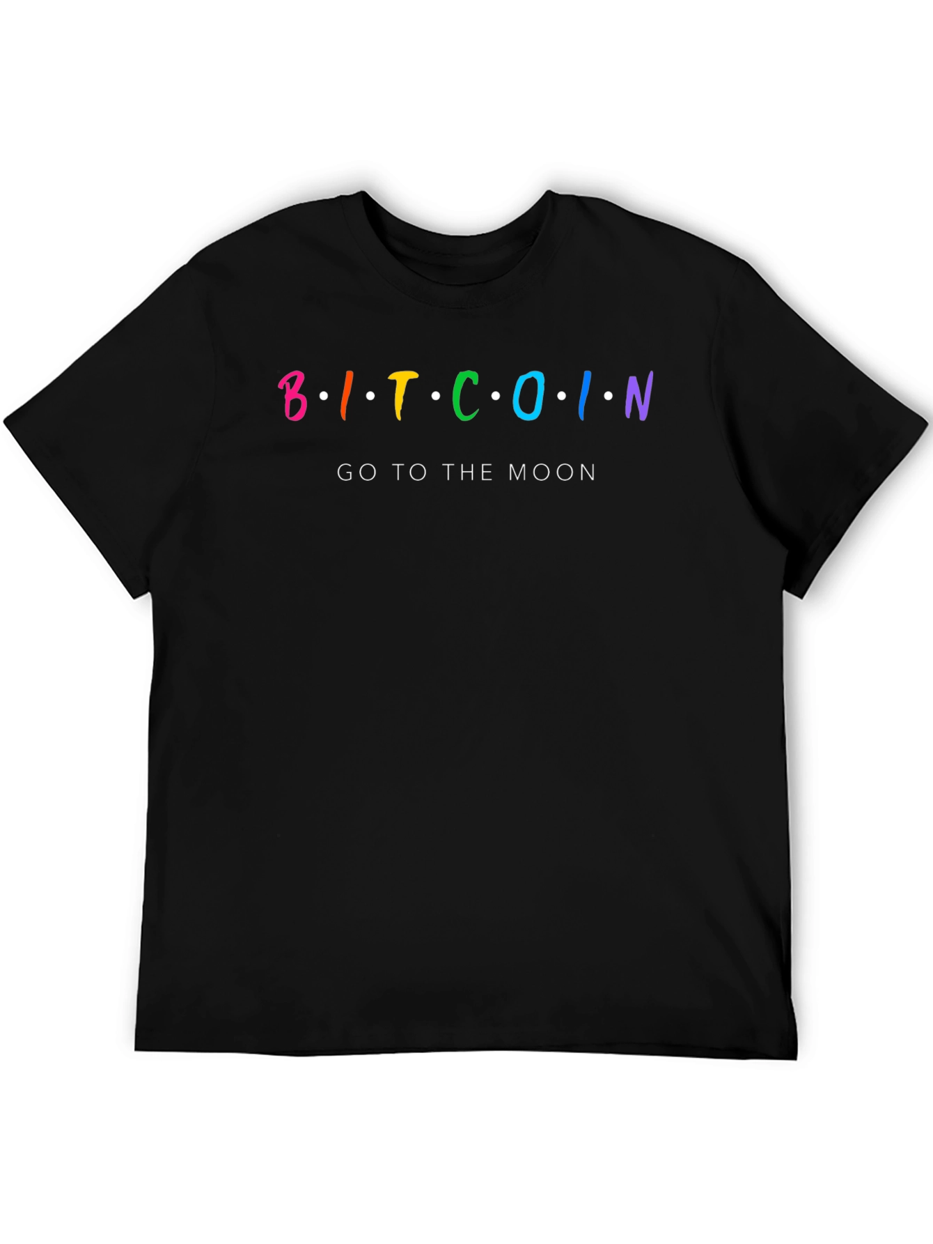 Bitcoin Go To The Moon Black T-Shirt